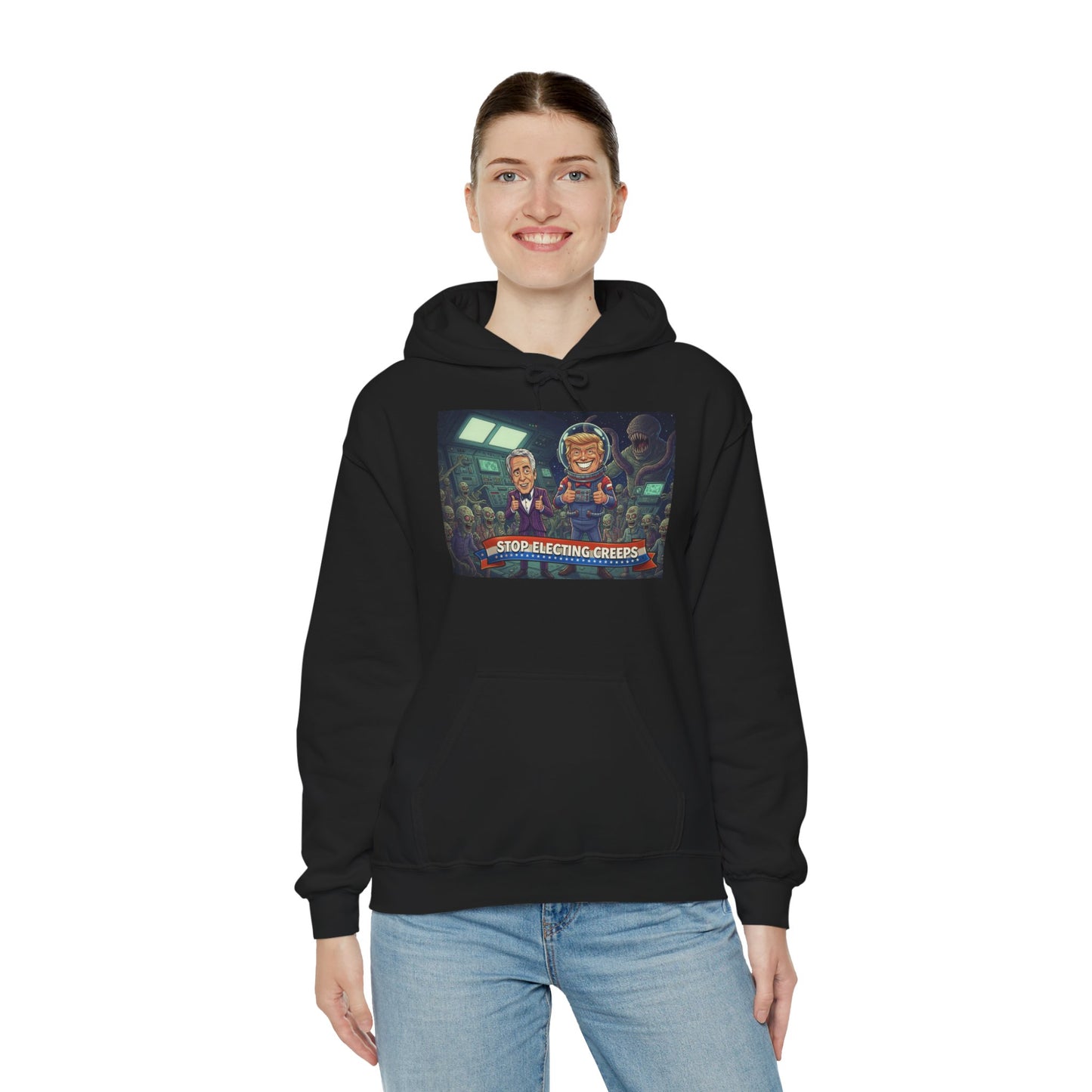 Gaming Crew Hoodie — 'Store-Selecting Griefers' Retro Arcade Design