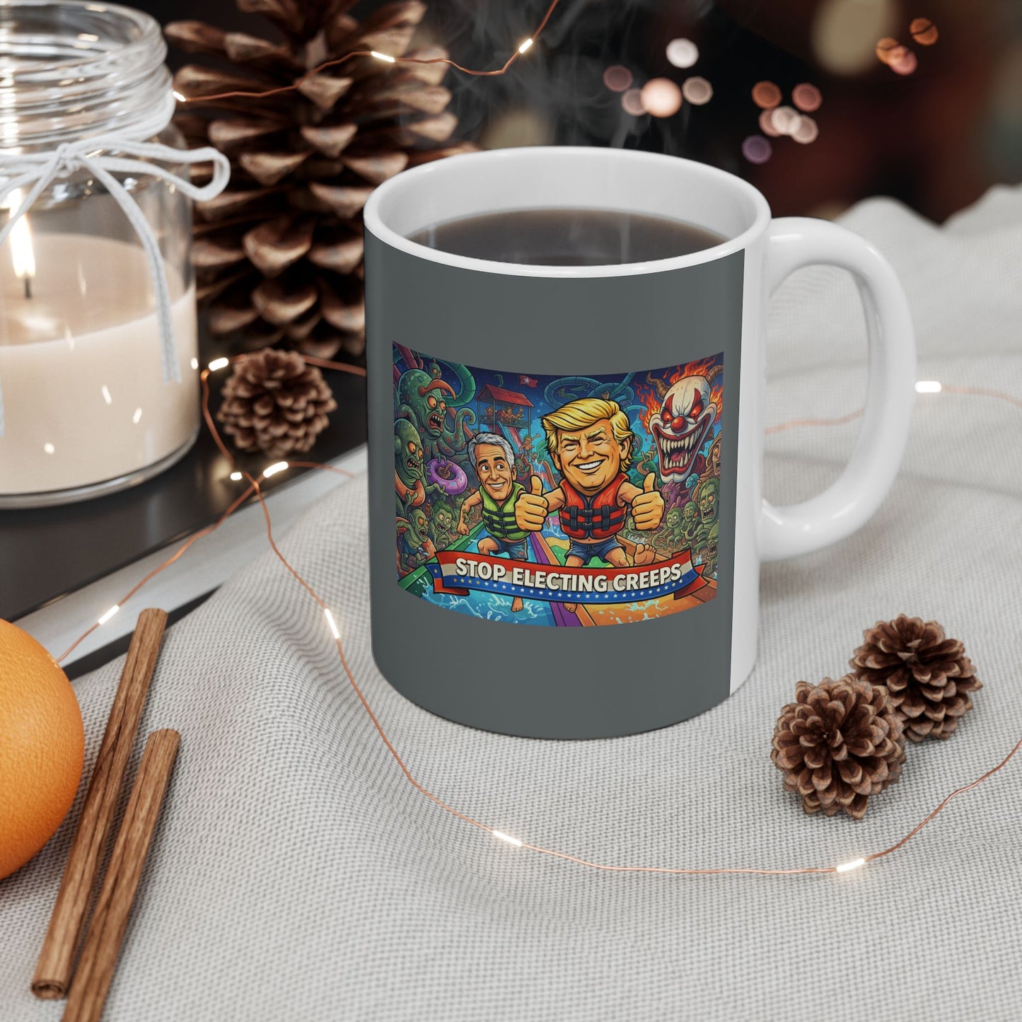 Scary Circus Clown Horror Ceramic Mug (11oz/15oz)