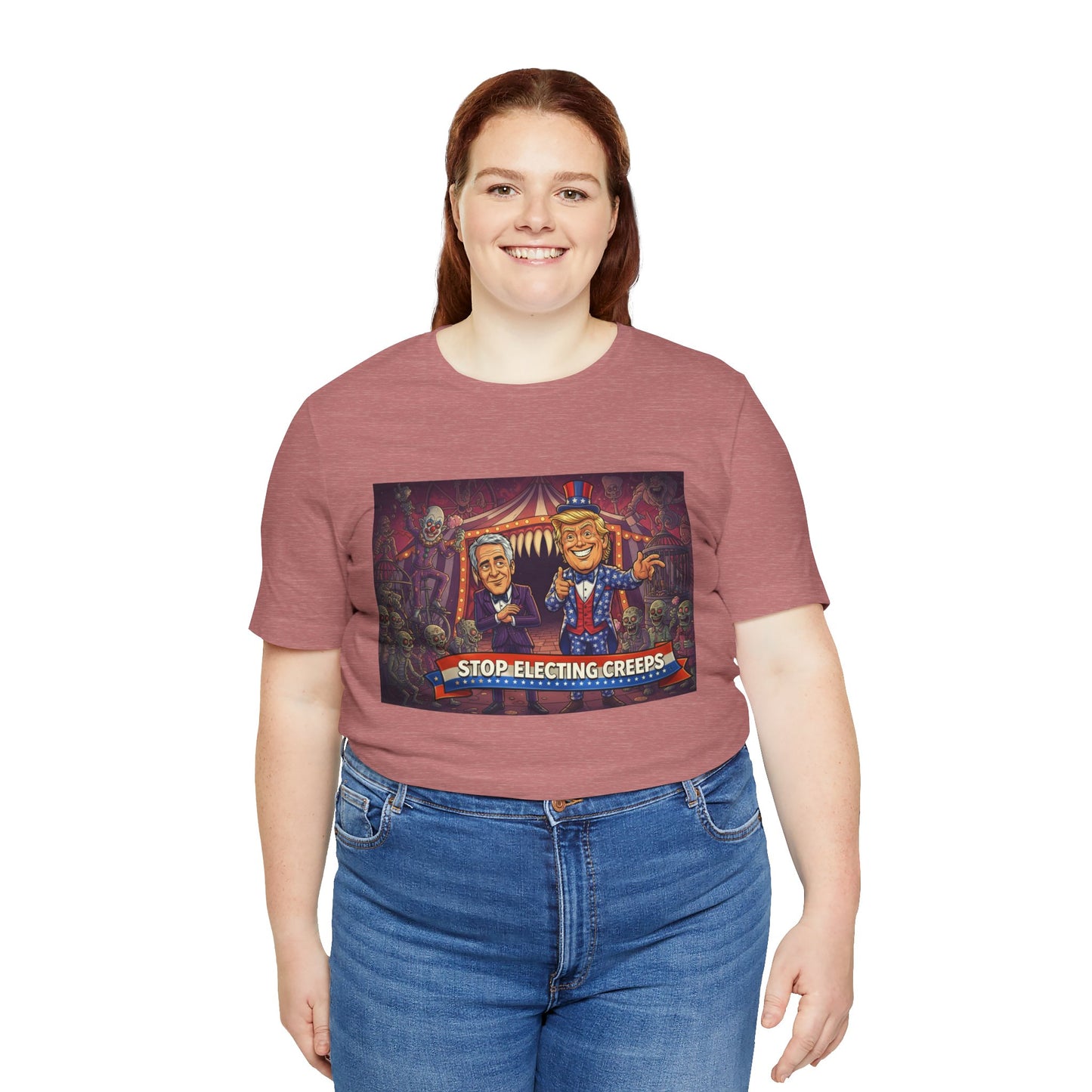 Stop Electing Creeps T‑Shirt — Political Satire Tee