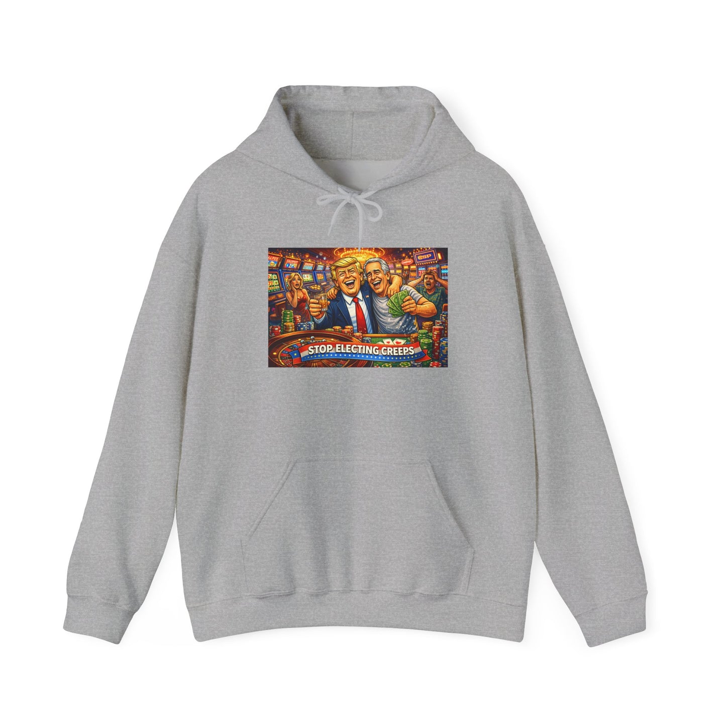 Political Parody Hoodie — 'Stop Blanching Beer' Colorful Satire Design
