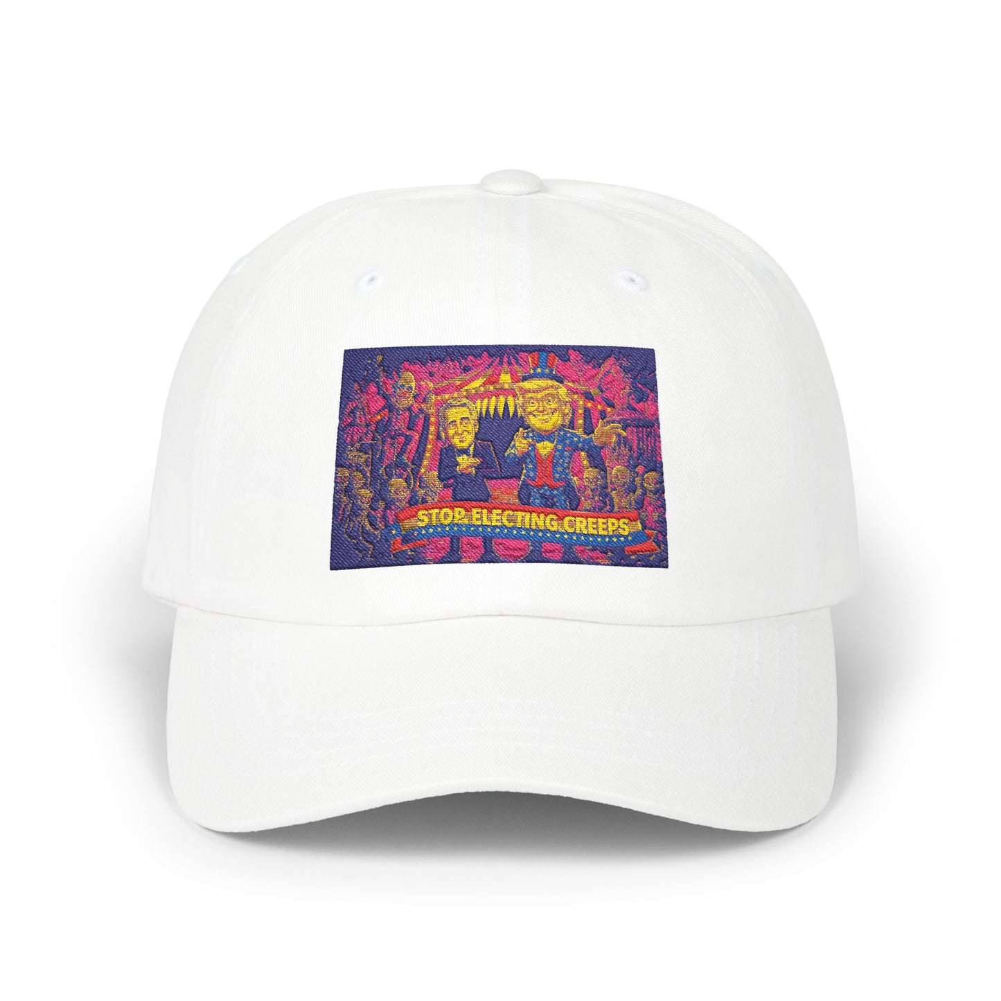 Dad Cap — Vintage Surfing Scene Embroidered 'Long Beach/Calif.' Hat