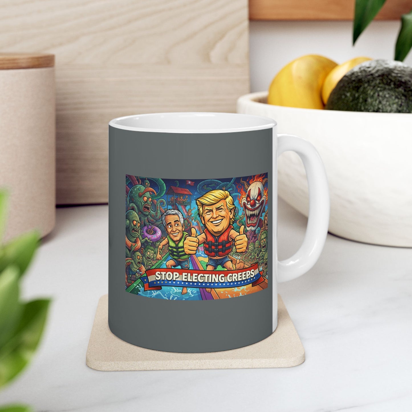 Scary Circus Clown Horror Ceramic Mug (11oz/15oz)