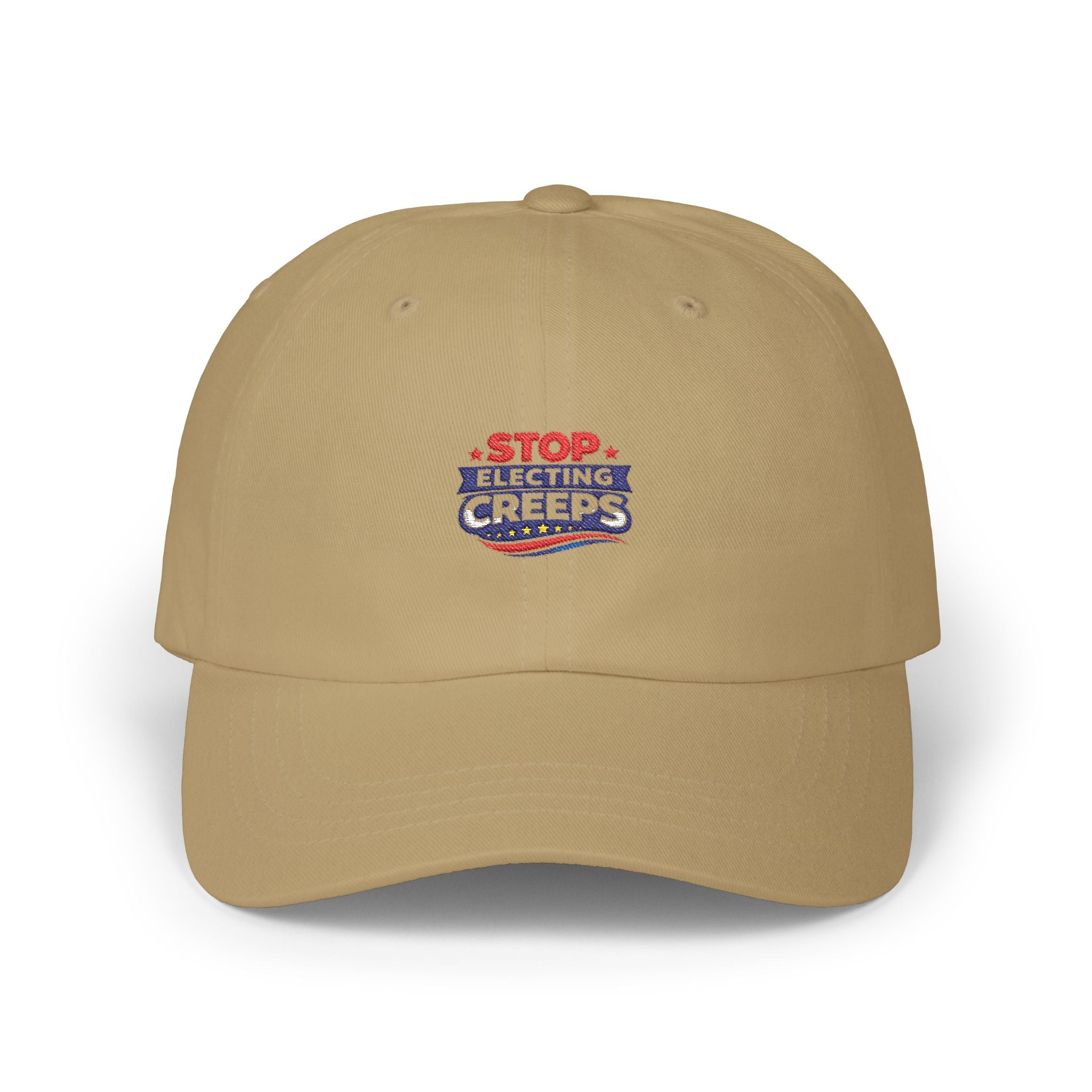 Dad Cap — "Stop Electing Creeps" Embroidered Political Baseball Hat