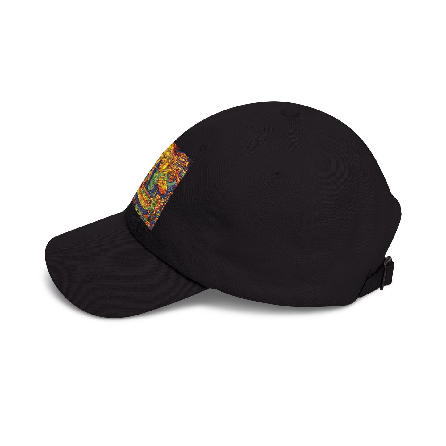 Dad Cap with Colorful Mountain Landscape Patch
