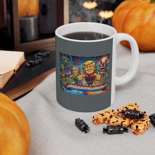 Scary Circus Clown Horror Ceramic Mug (11oz/15oz)