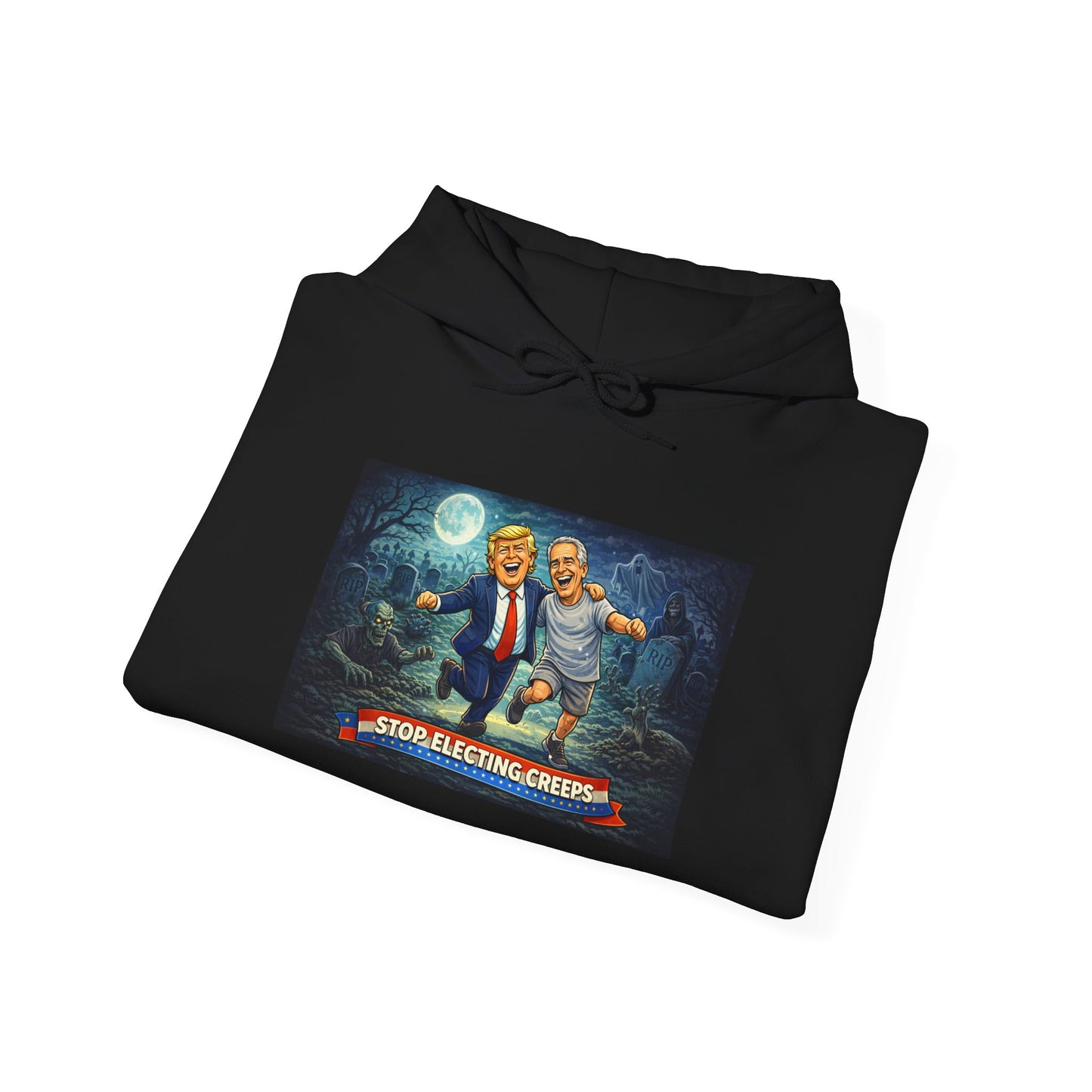 Political Comedy Hoodie — “Surrendering America” Satirical Graphic Sweatshirt