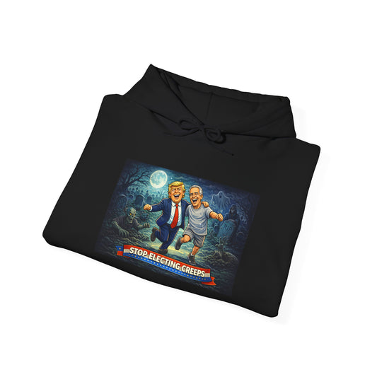 Political Comedy Hoodie — “Surrendering America” Satirical Graphic Sweatshirt