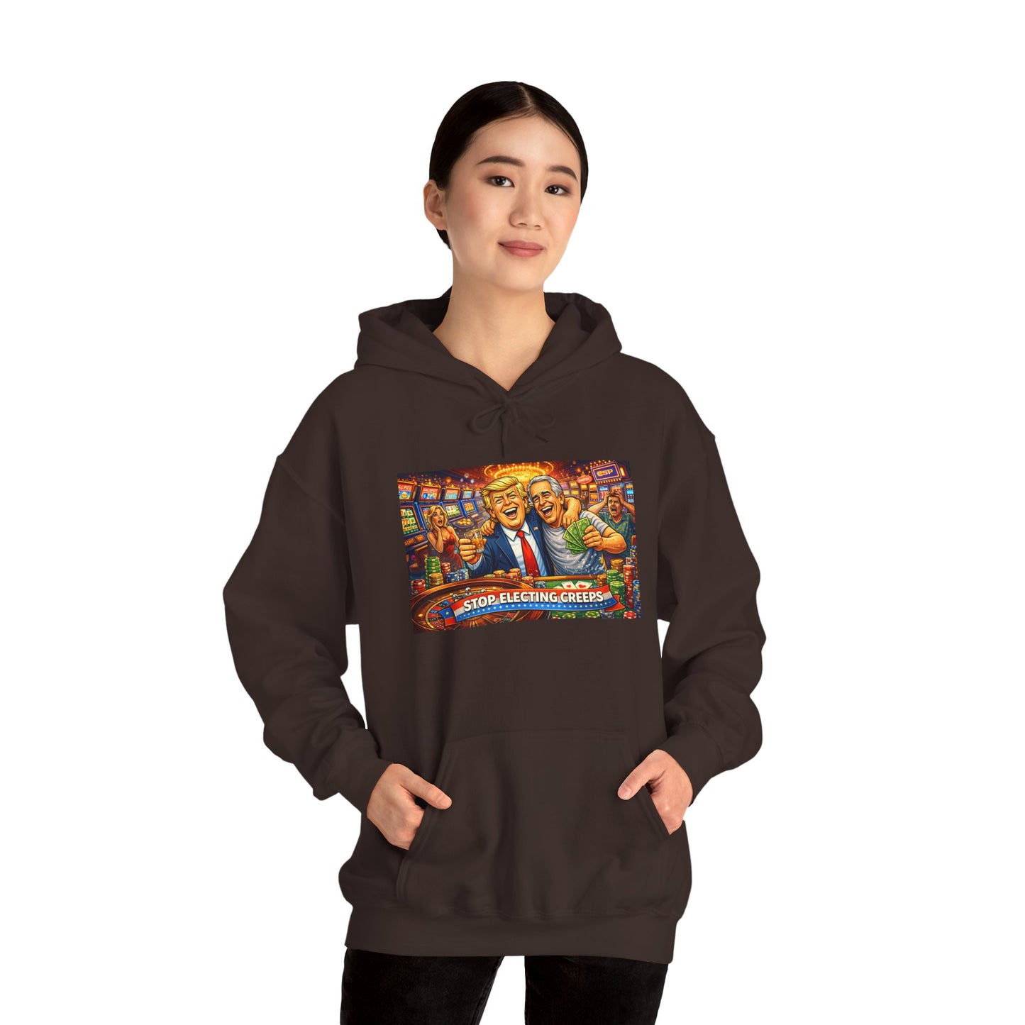 Political Parody Hoodie — 'Stop Blanching Beer' Colorful Satire Design