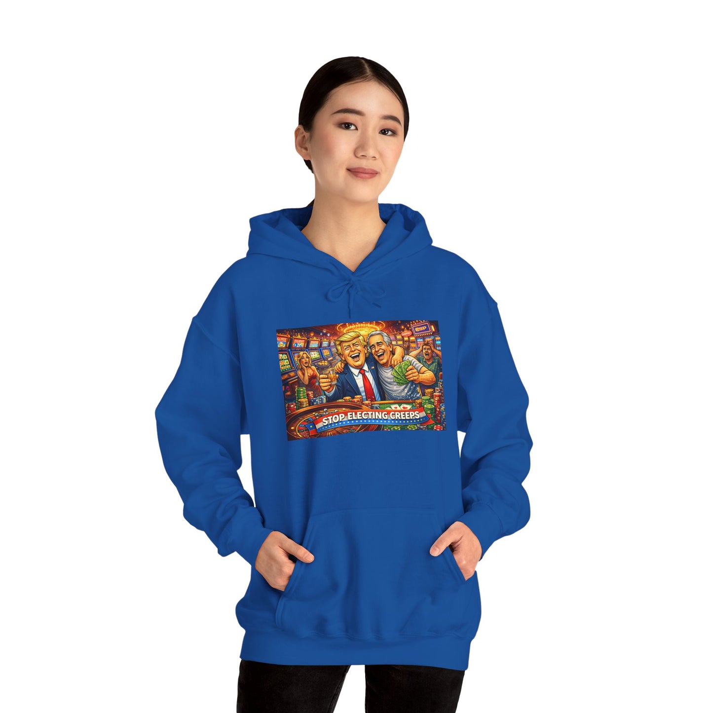 Political Parody Hoodie — 'Stop Blanching Beer' Colorful Satire Design