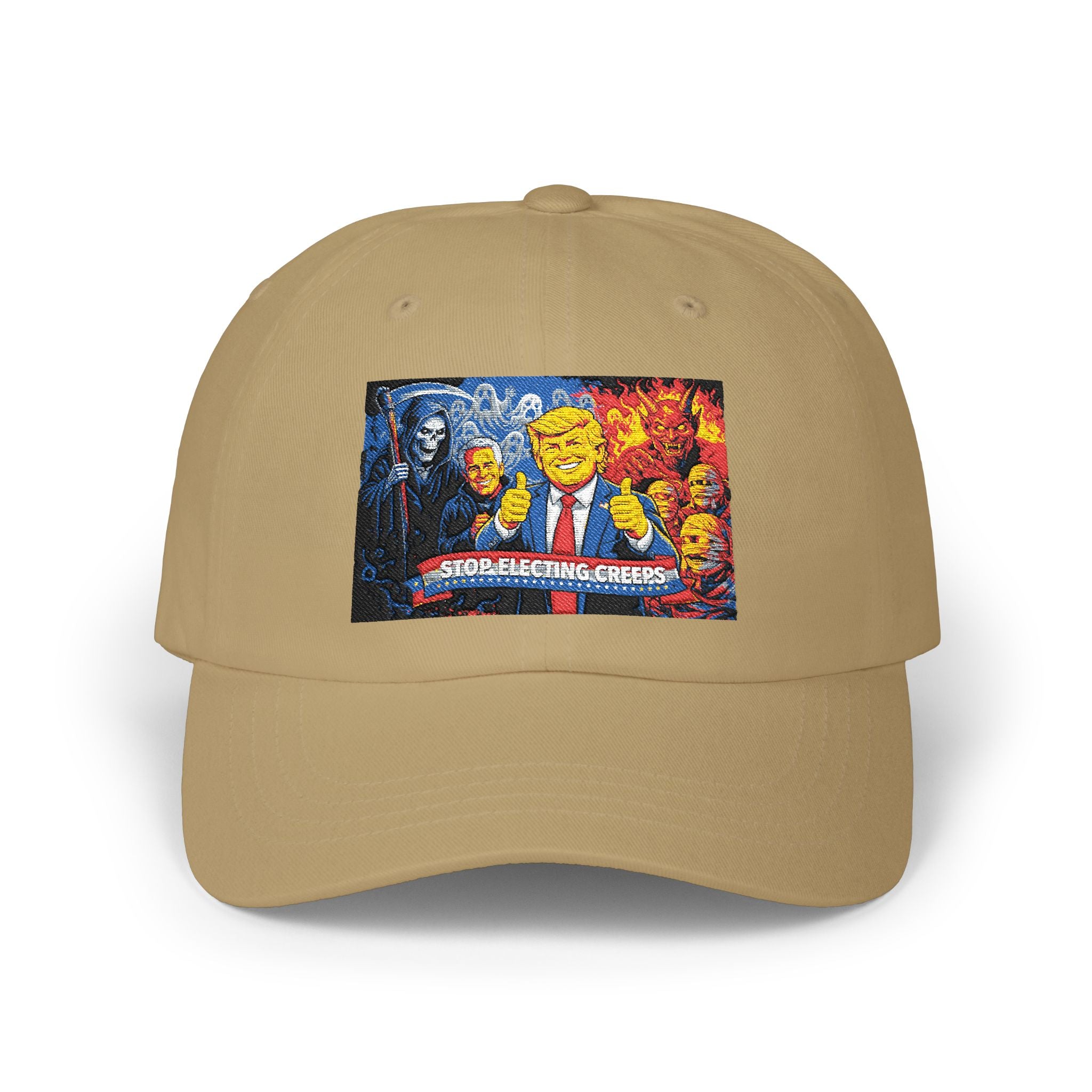 Dad Cap - Cartoon Political Character Patch "Some Are Born Great"