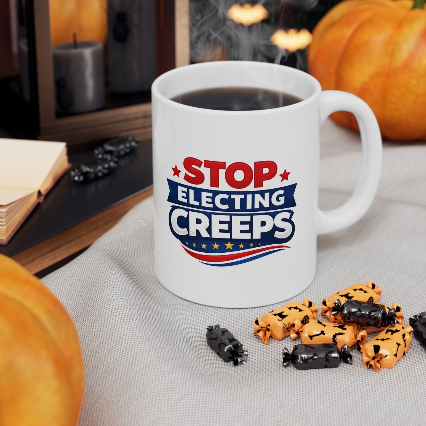 Mug - Stop Electing CREEPS Political Protest Coffee Mug (11oz/15oz)