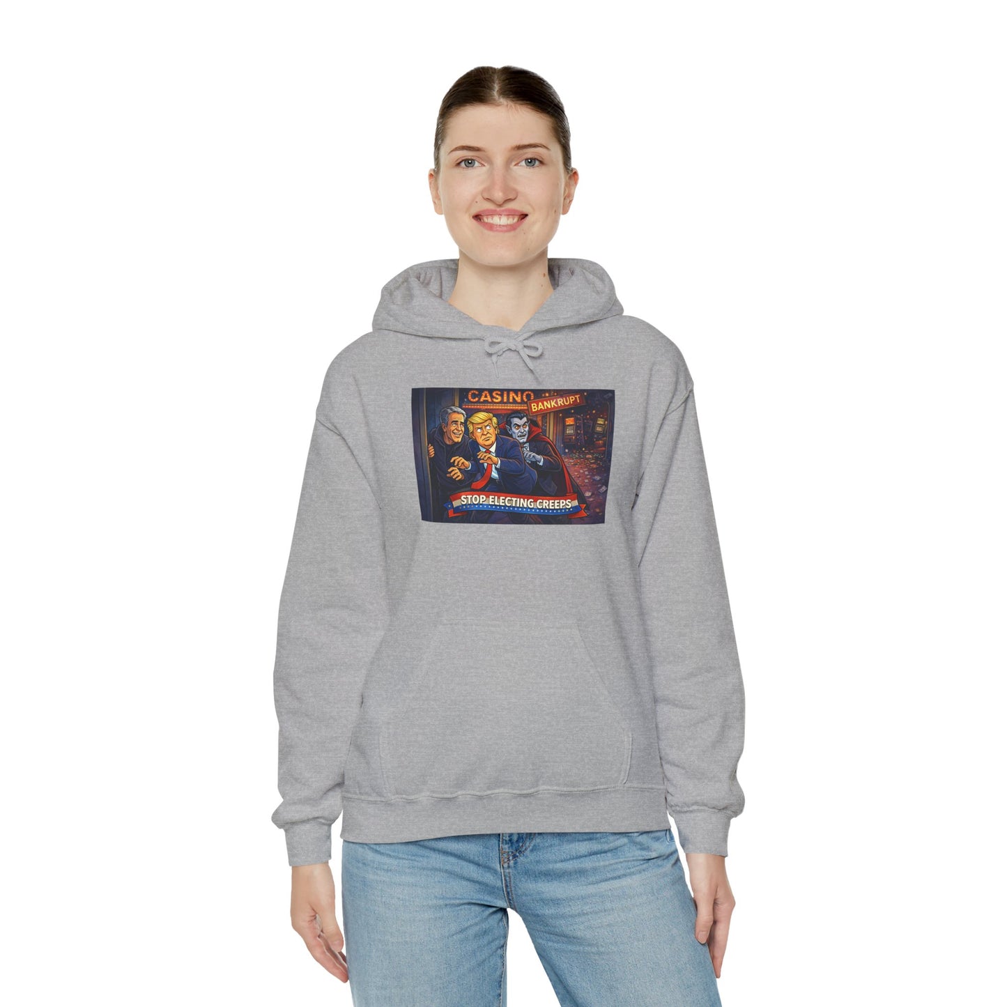 Casino Night Hoodie — Vintage Gambling Scene Sweatshirt