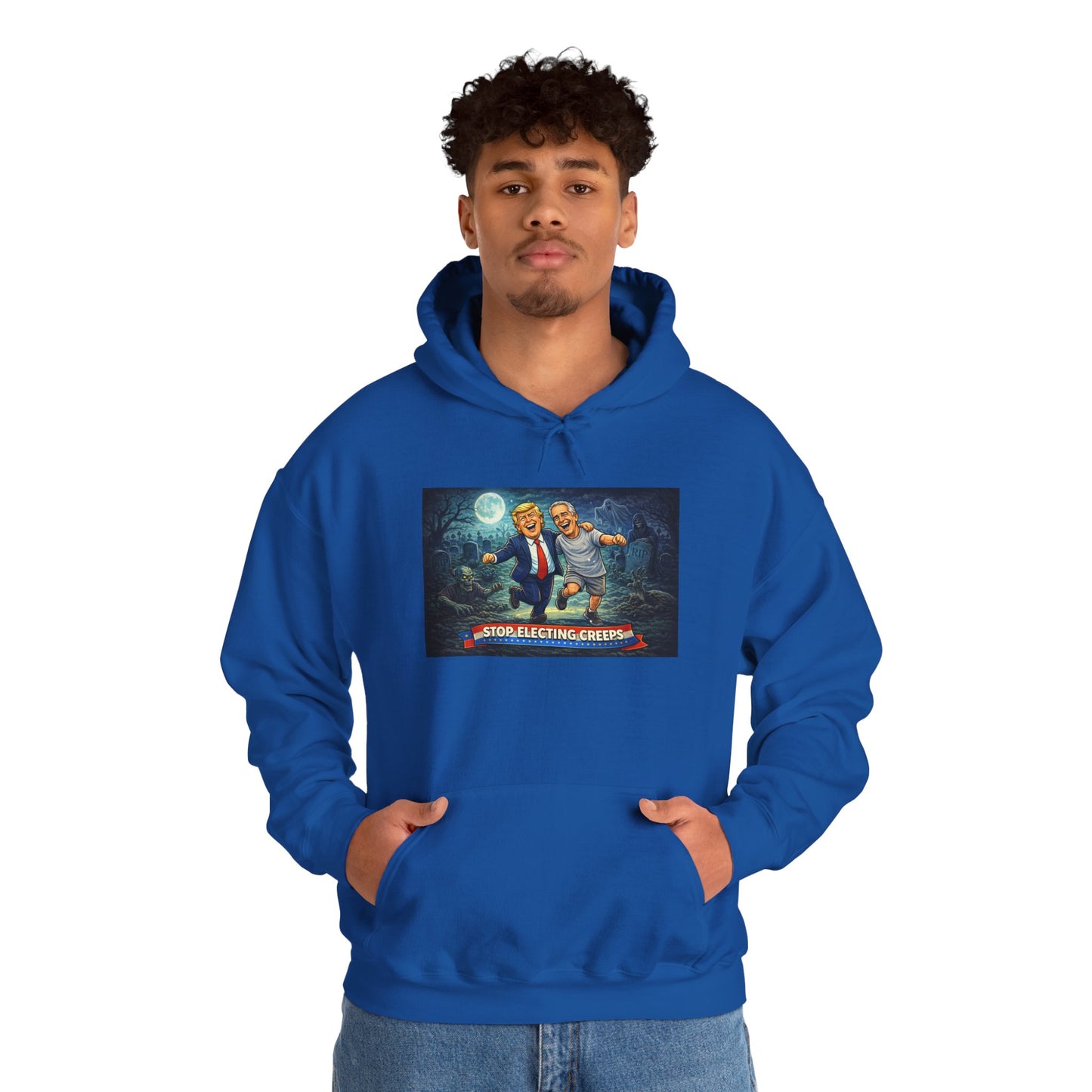 Political Comedy Hoodie — “Surrendering America” Satirical Graphic Sweatshirt