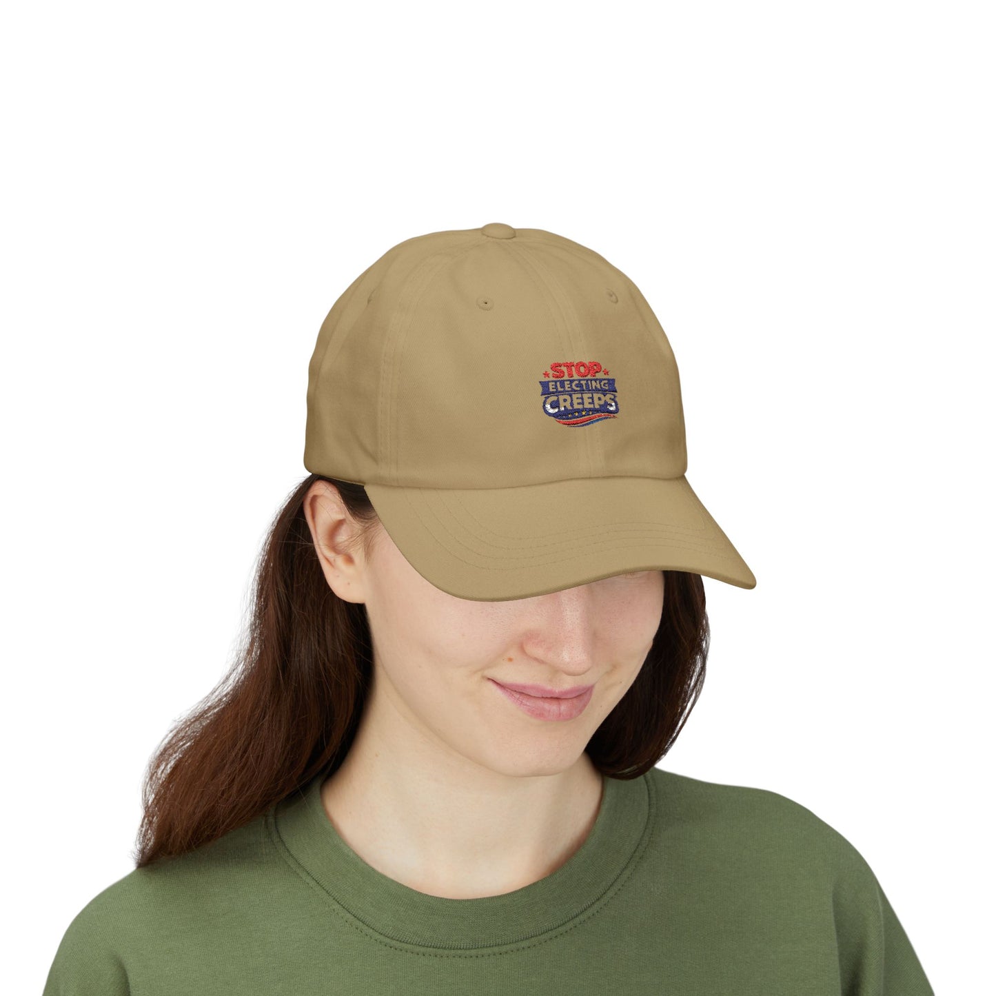 Dad Cap — "Stop Electing Creeps" Embroidered Political Baseball Hat