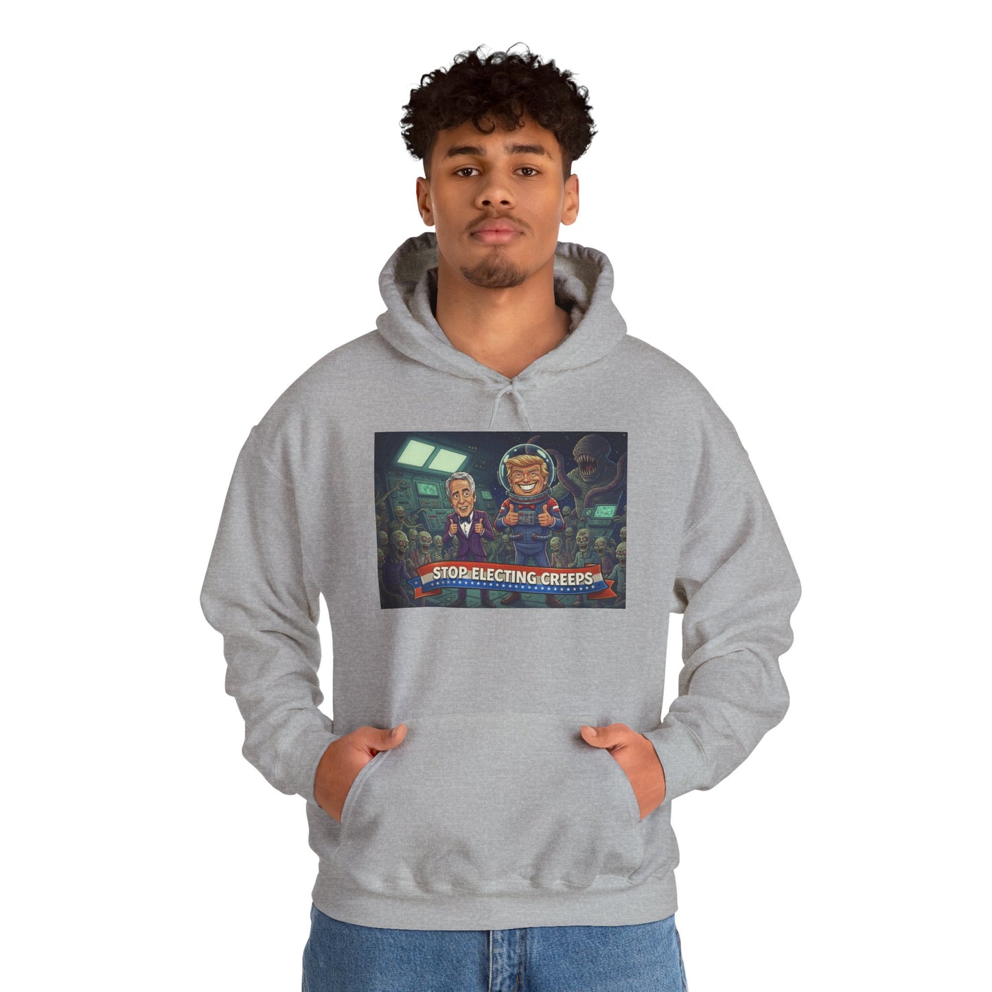 Gaming Crew Hoodie — 'Store-Selecting Griefers' Retro Arcade Design
