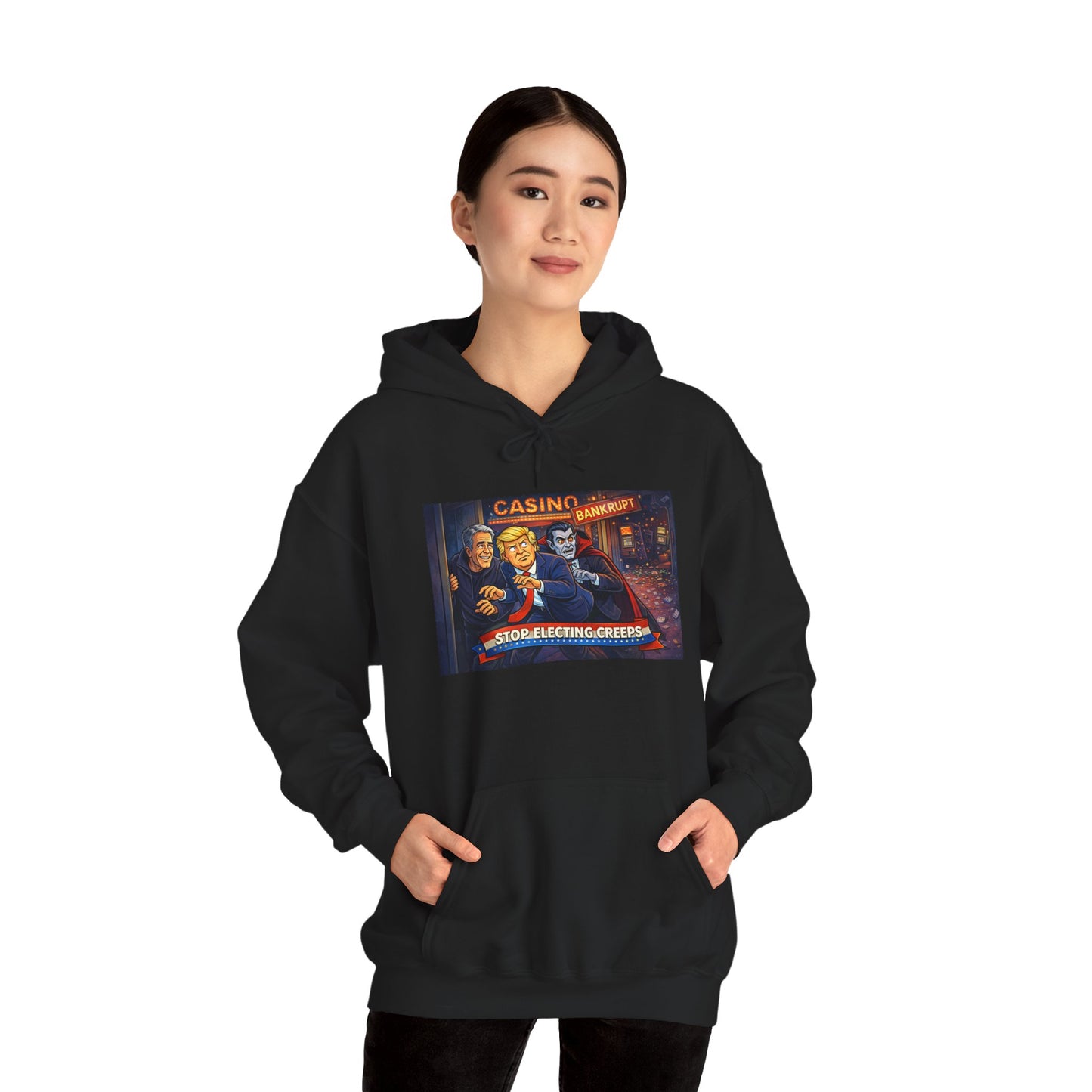 Casino Night Hoodie — Vintage Gambling Scene Sweatshirt