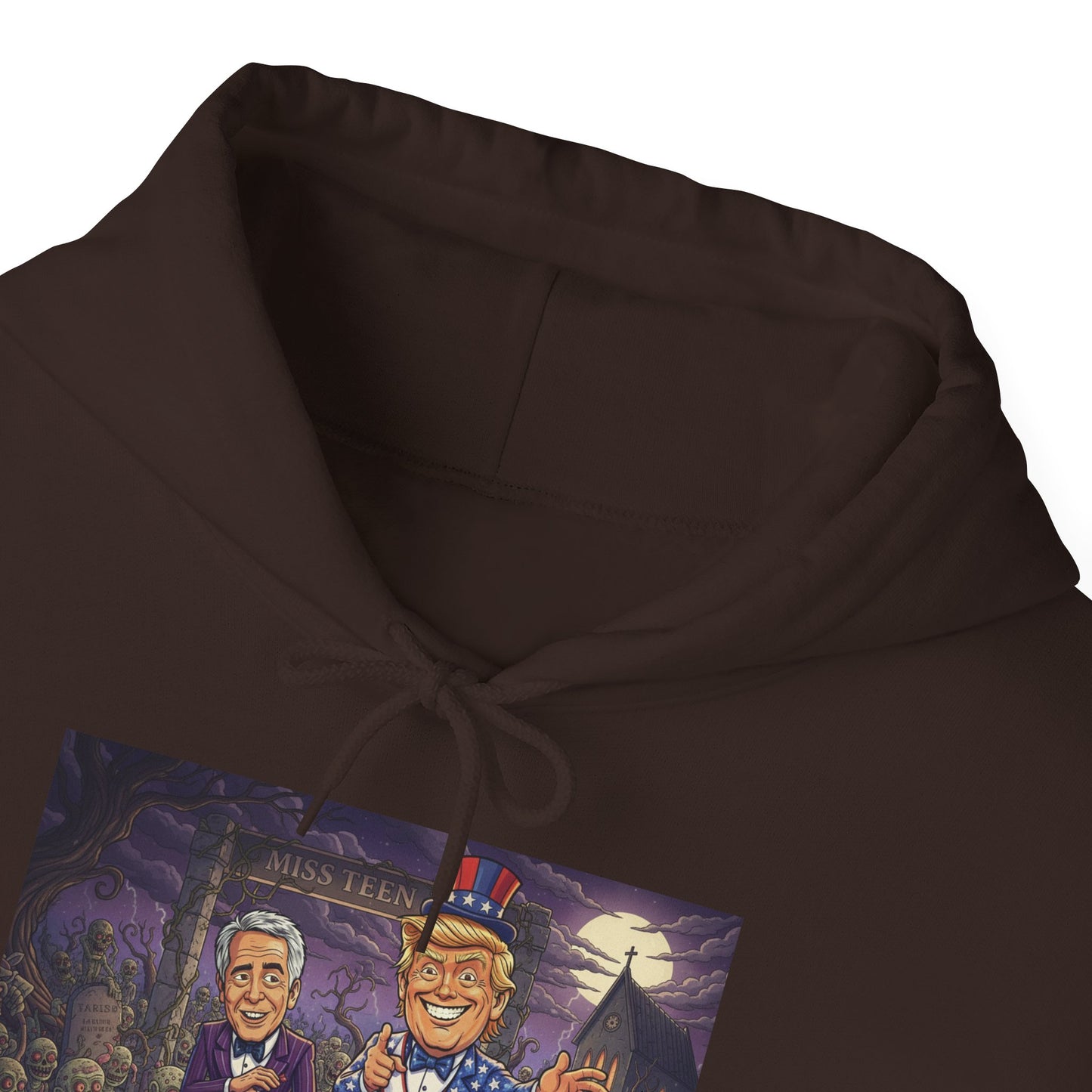 Patriotic Campfire Hoodie — 'Land of the Free' Vintage Americana Design