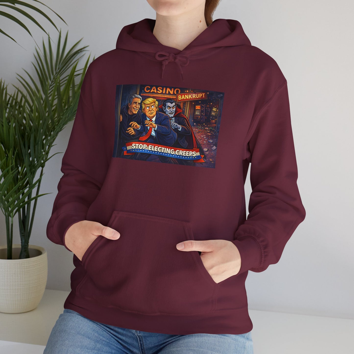 Casino Night Hoodie — Vintage Gambling Scene Sweatshirt