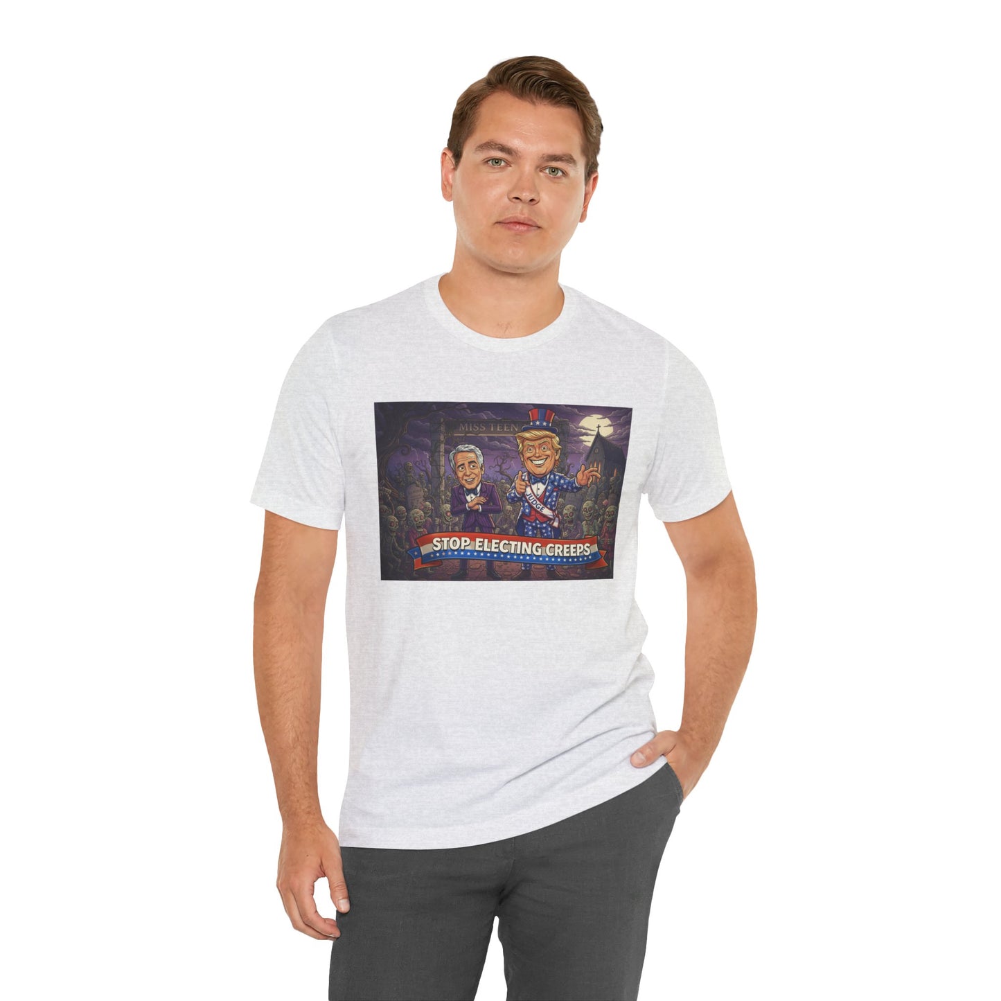 Stop Electing Creeps Political T‑Shirt — Satirical Anti‑Corruption Tee