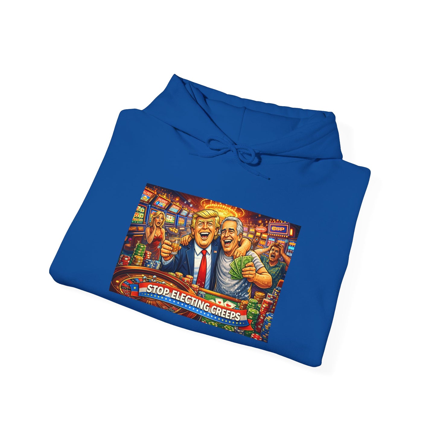 Political Parody Hoodie — 'Stop Blanching Beer' Colorful Satire Design