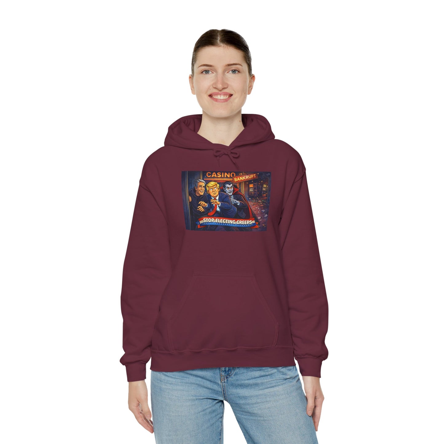 Casino Night Hoodie — Vintage Gambling Scene Sweatshirt