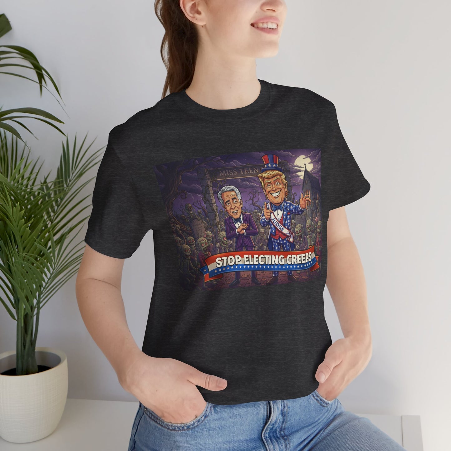 Stop Electing Creeps Political T‑Shirt — Satirical Anti‑Corruption Tee