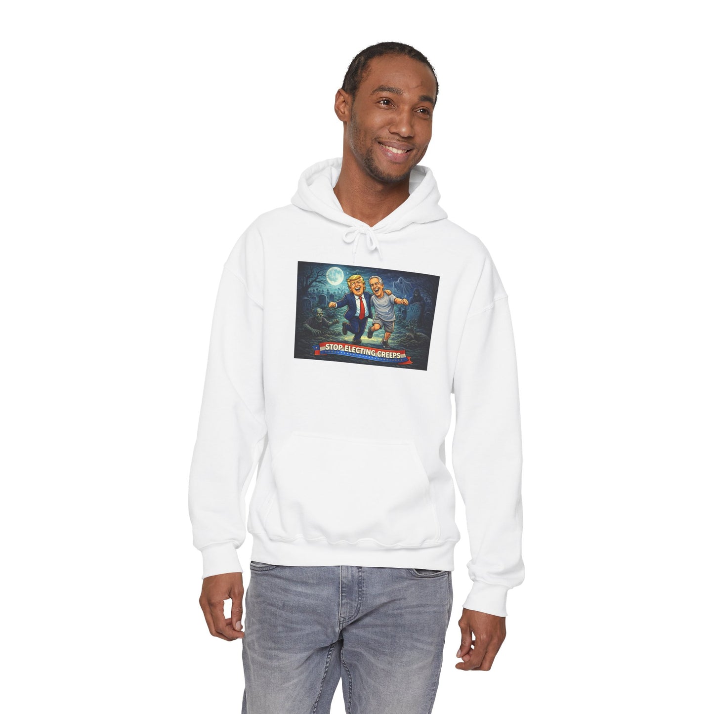Political Comedy Hoodie — “Surrendering America” Satirical Graphic Sweatshirt
