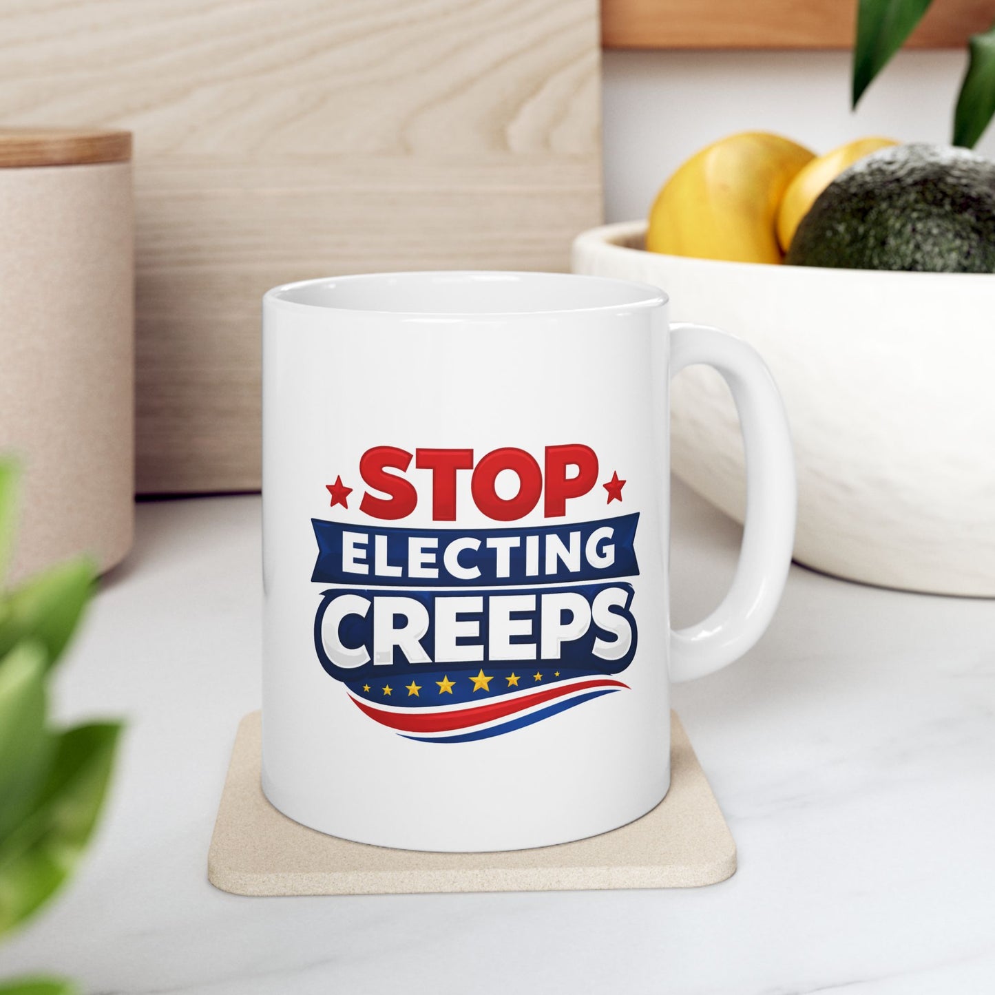 Mug - Stop Electing CREEPS Political Protest Coffee Mug (11oz/15oz)
