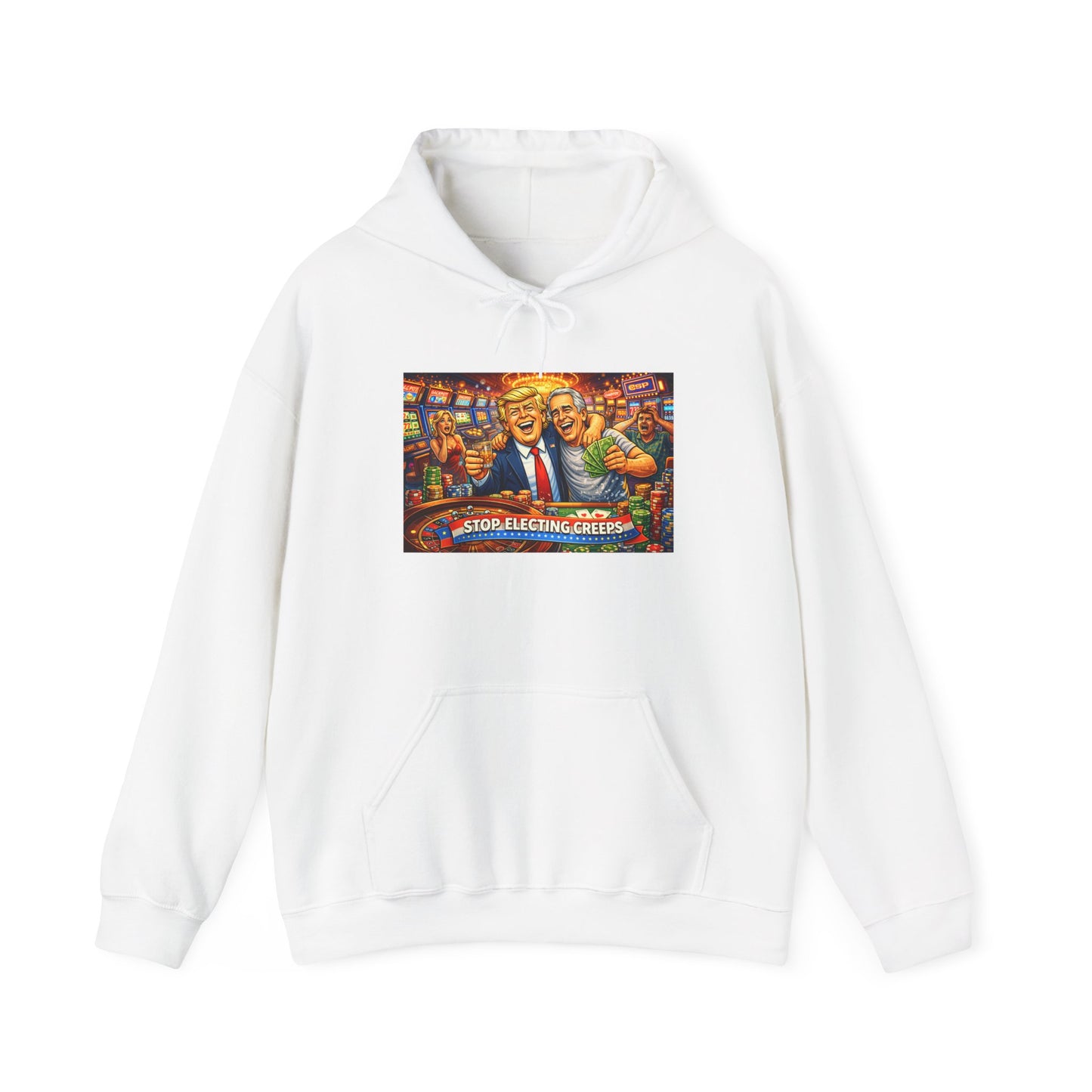 Political Parody Hoodie — 'Stop Blanching Beer' Colorful Satire Design