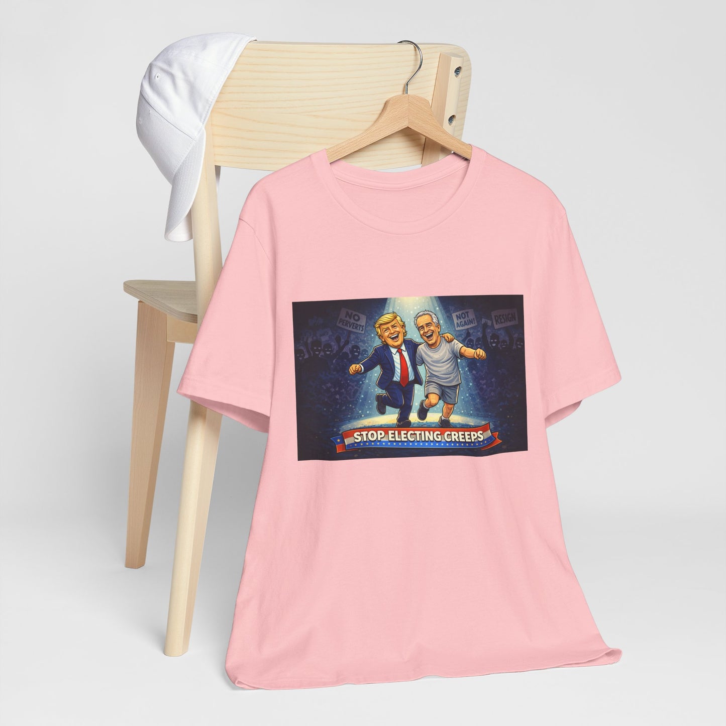 Graphic Tee — “Stop Electing Creeps” Political Protest T‑Shirt