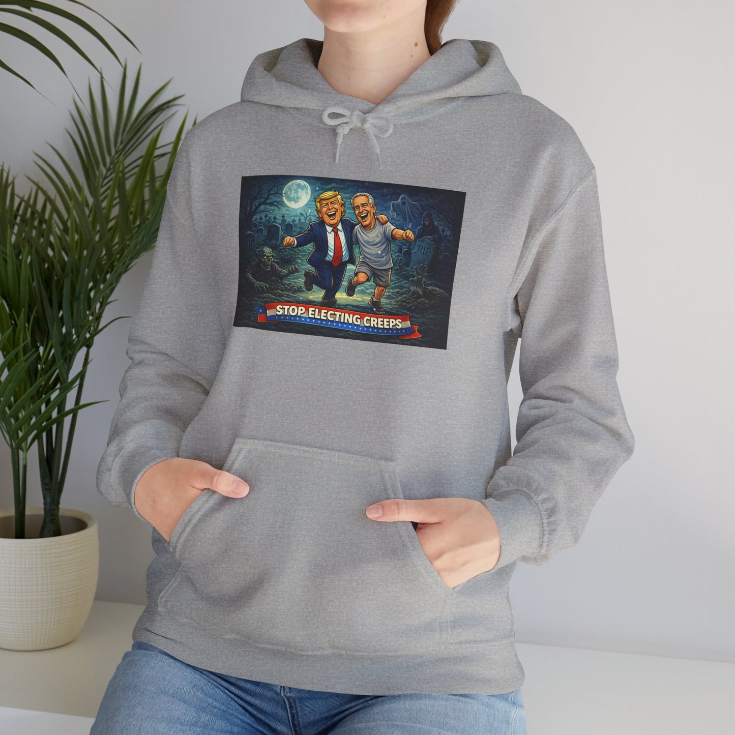 Political Comedy Hoodie — “Surrendering America” Satirical Graphic Sweatshirt