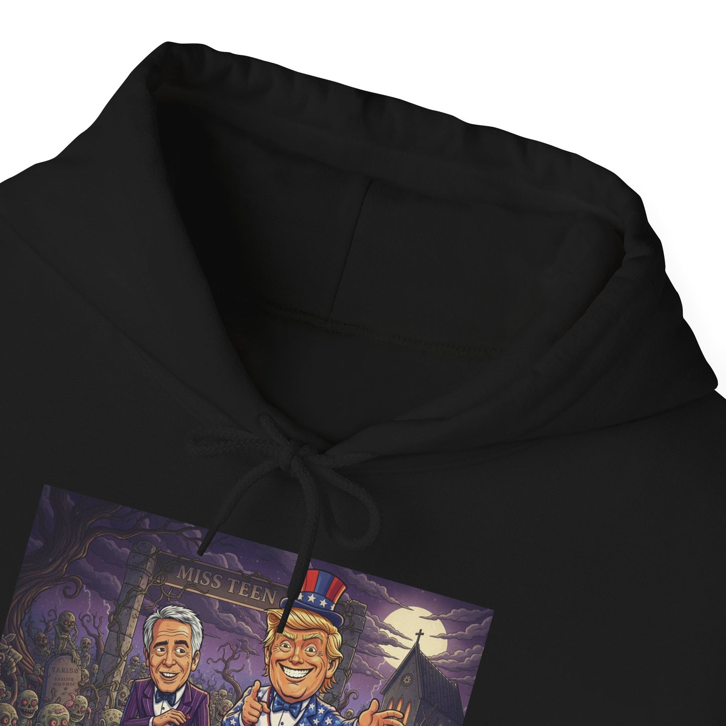 Patriotic Campfire Hoodie — 'Land of the Free' Vintage Americana Design