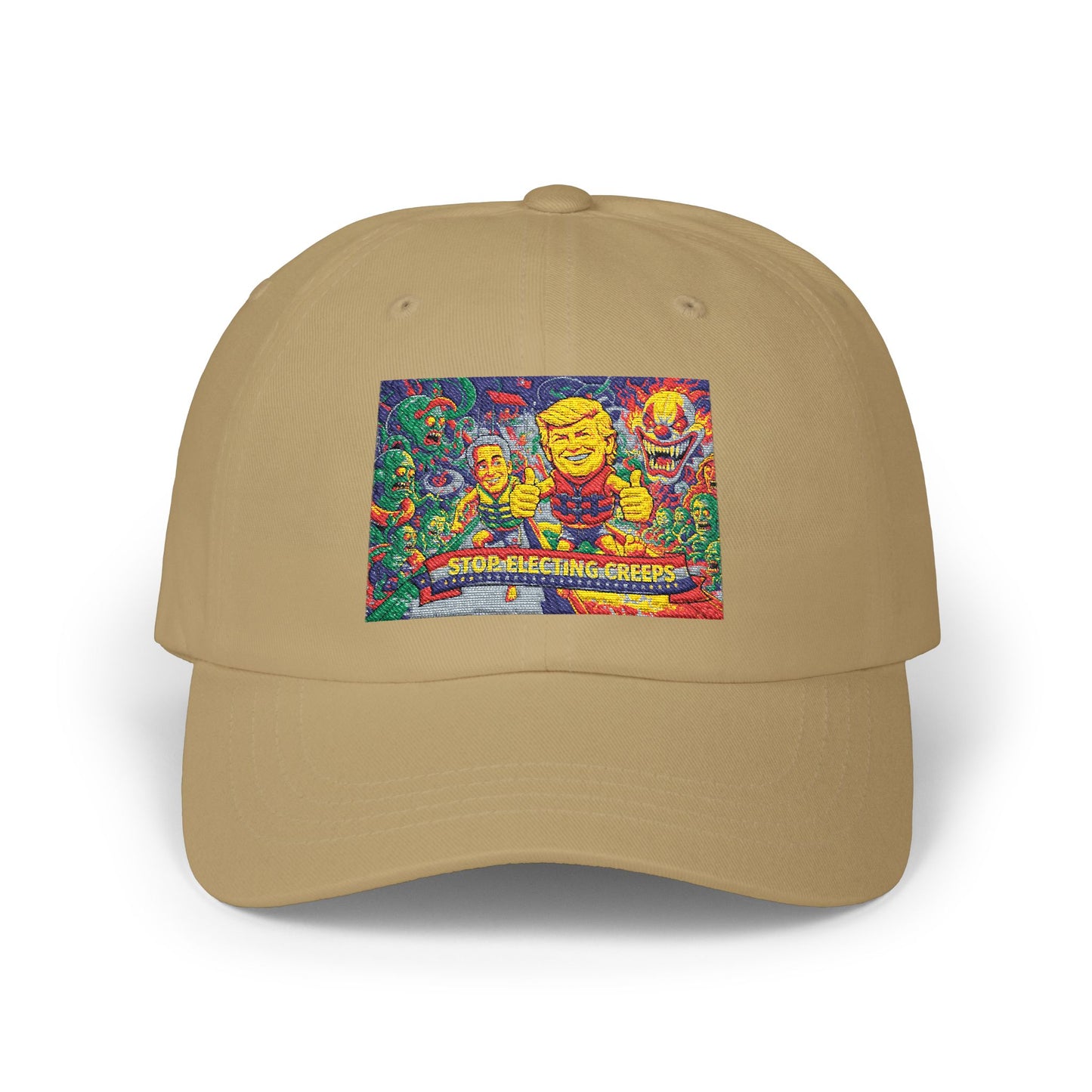 Dad Cap — Colorful Mosaic Smile Design
