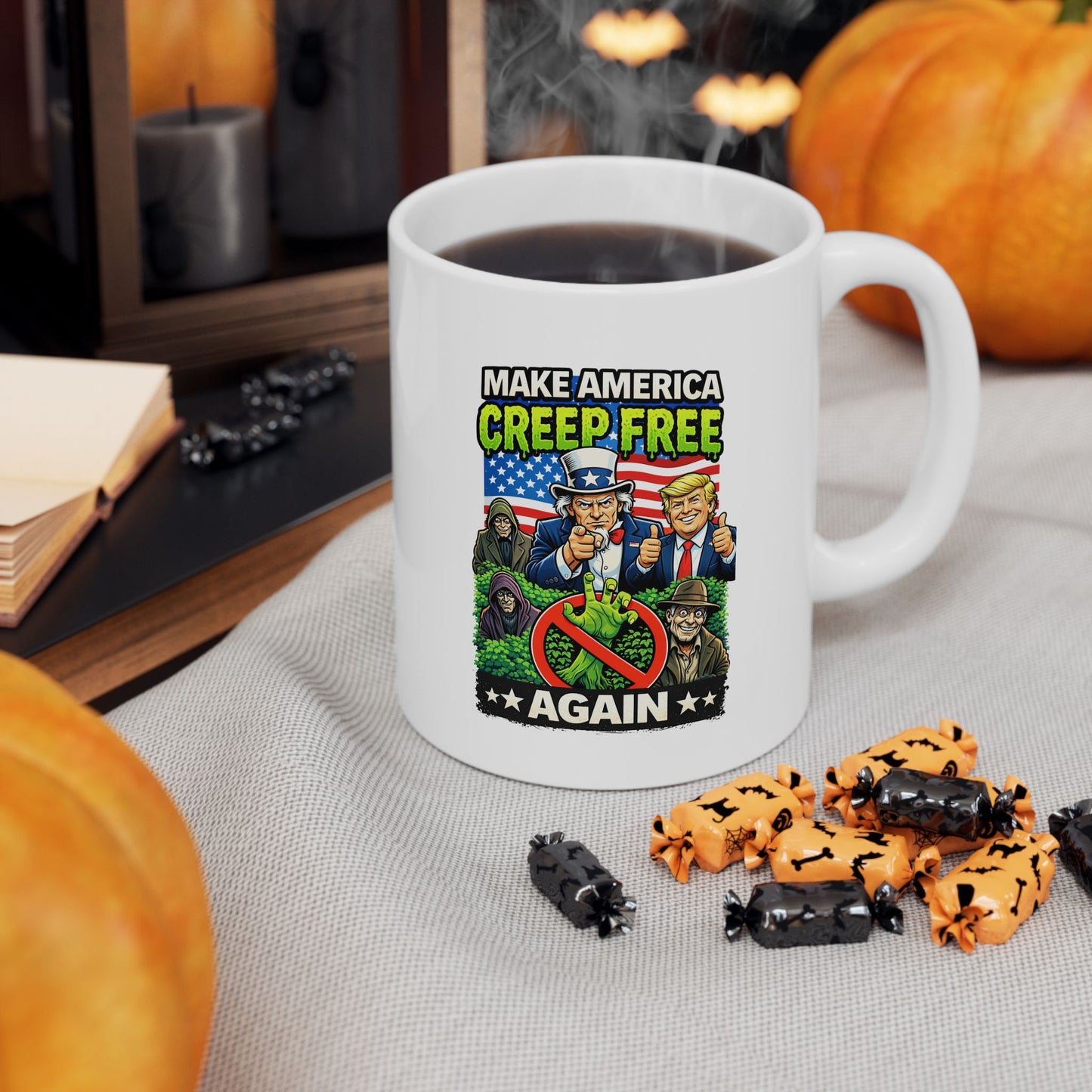 Ceramic Mug — "World's Best Grandpa" Patriotic Grandpa Coffee Mug (11oz, 15oz)