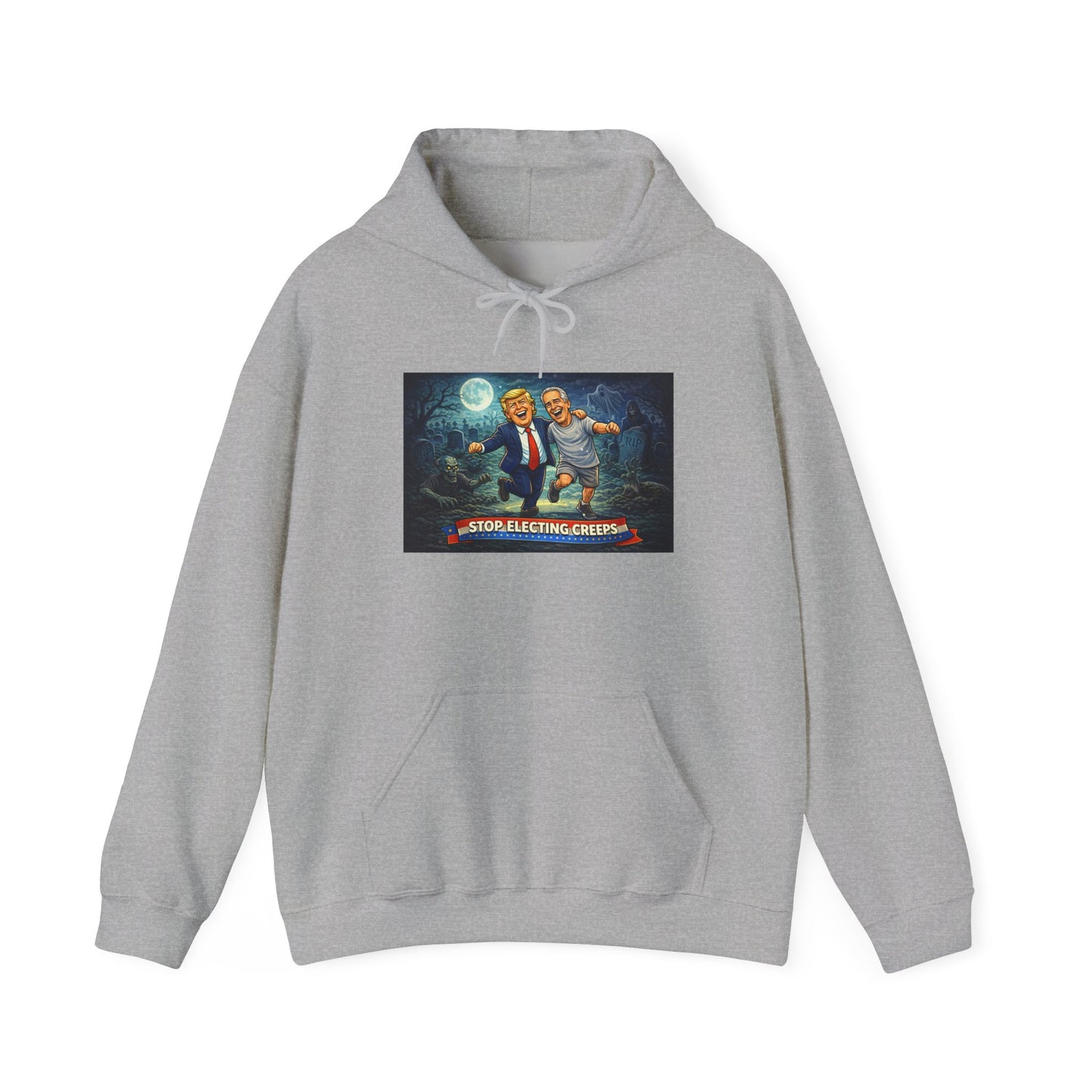 Political Comedy Hoodie — “Surrendering America” Satirical Graphic Sweatshirt