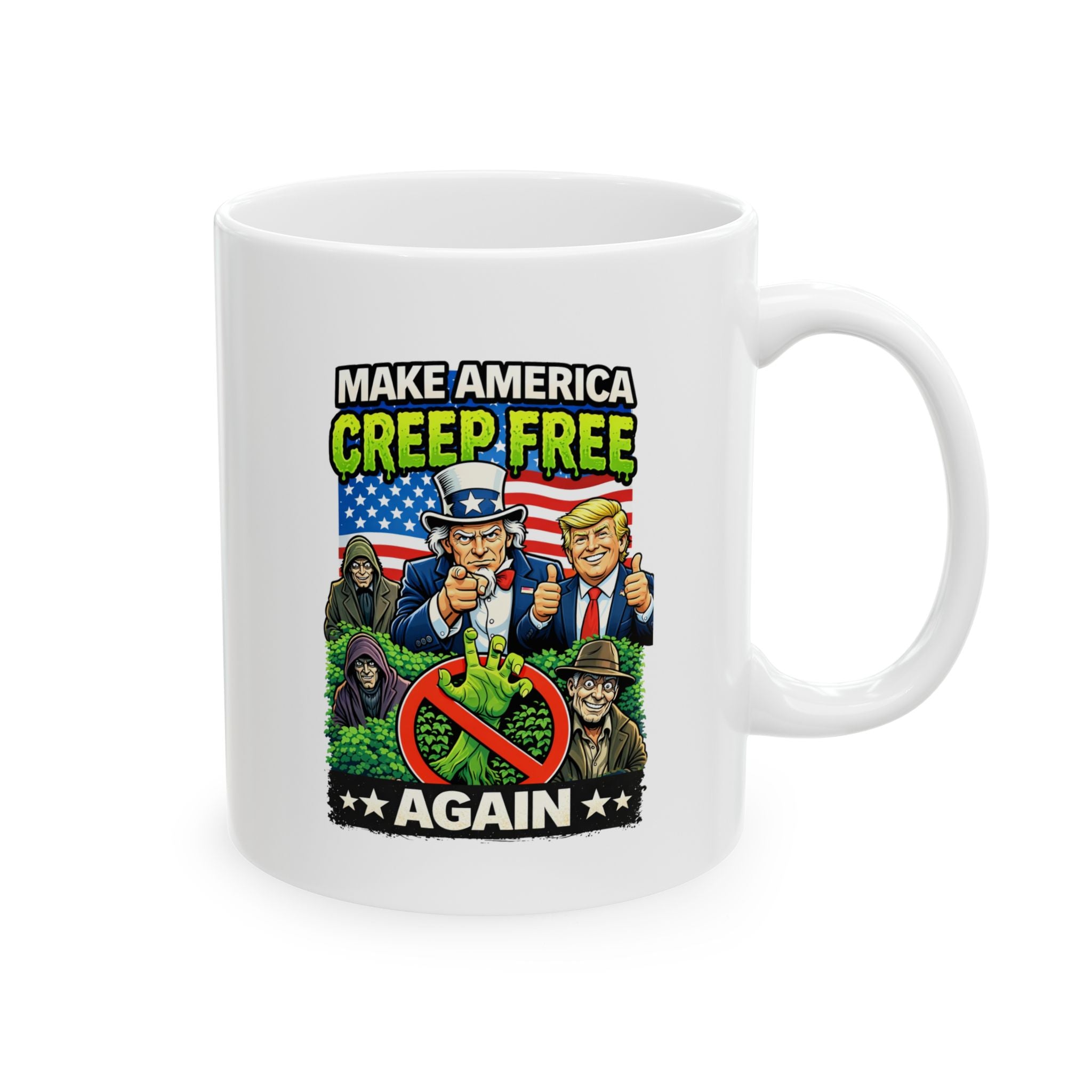 Ceramic Mug — "World's Best Grandpa" Patriotic Grandpa Coffee Mug (11oz, 15oz)