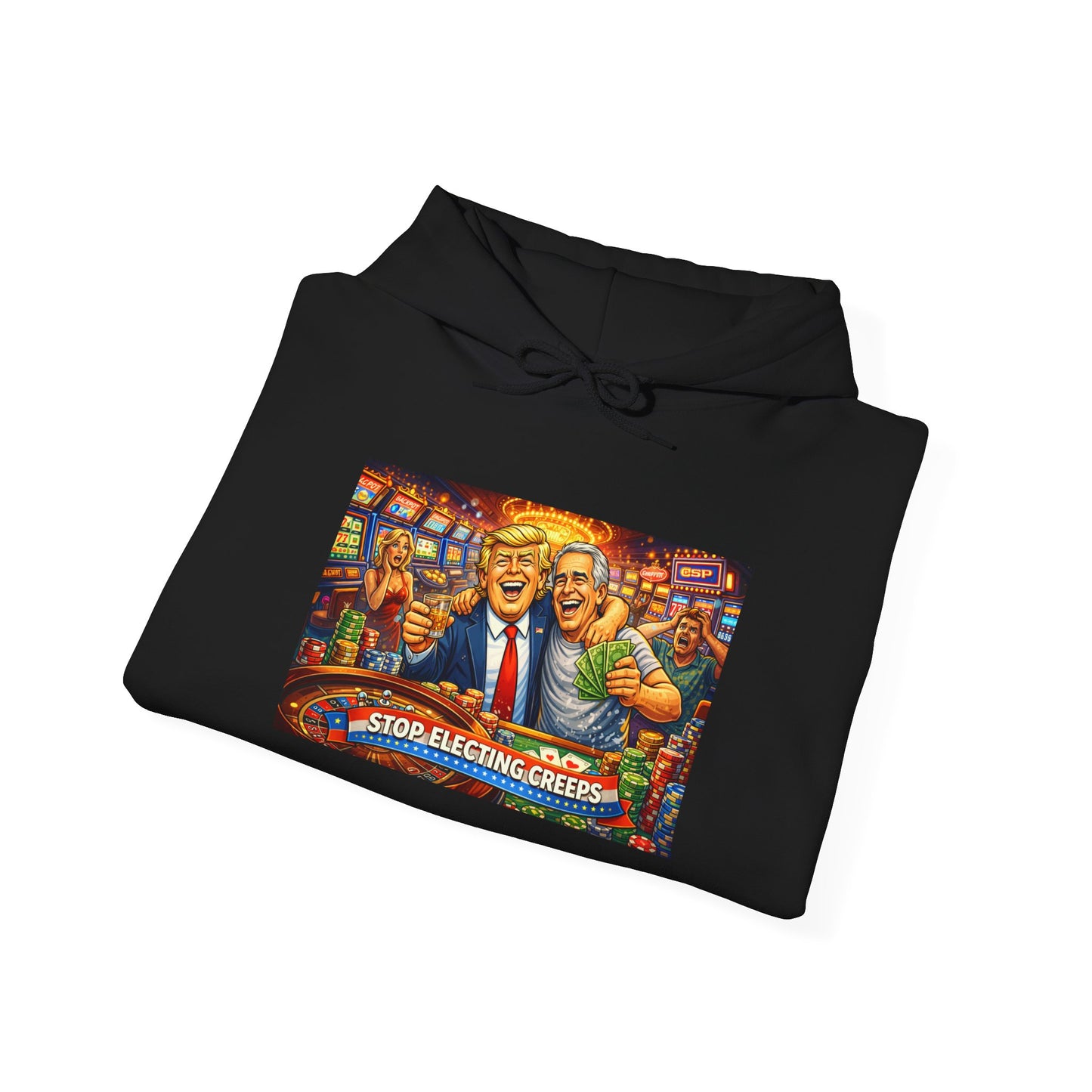 Political Parody Hoodie — 'Stop Blanching Beer' Colorful Satire Design