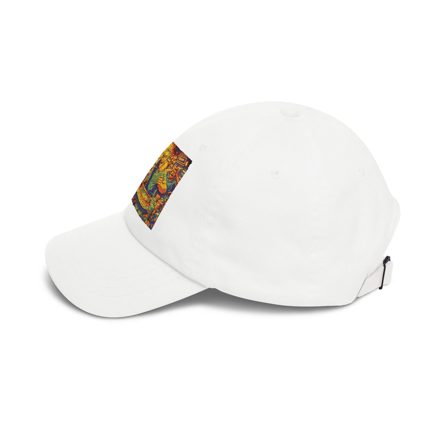 Dad Cap with Colorful Mountain Landscape Patch