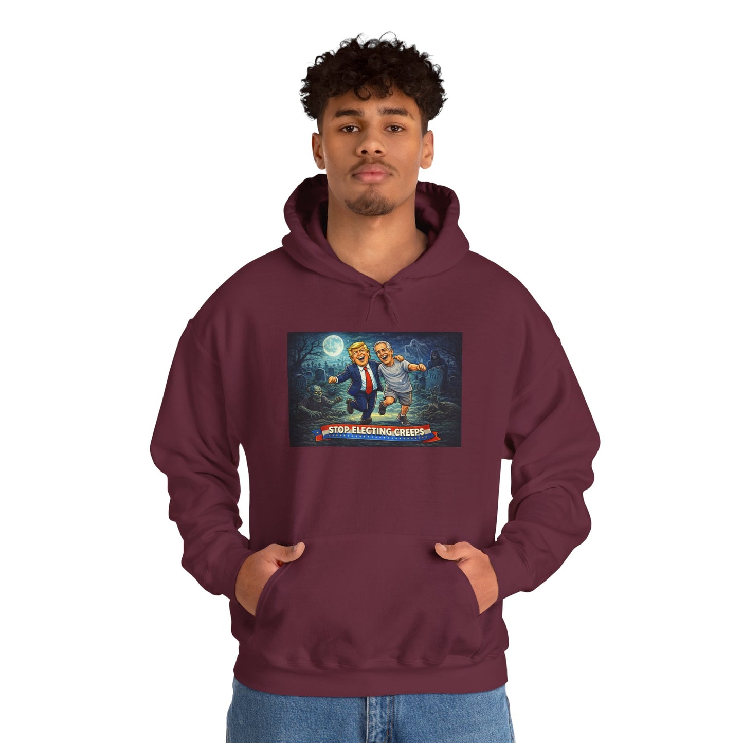 Political Comedy Hoodie — “Surrendering America” Satirical Graphic Sweatshirt