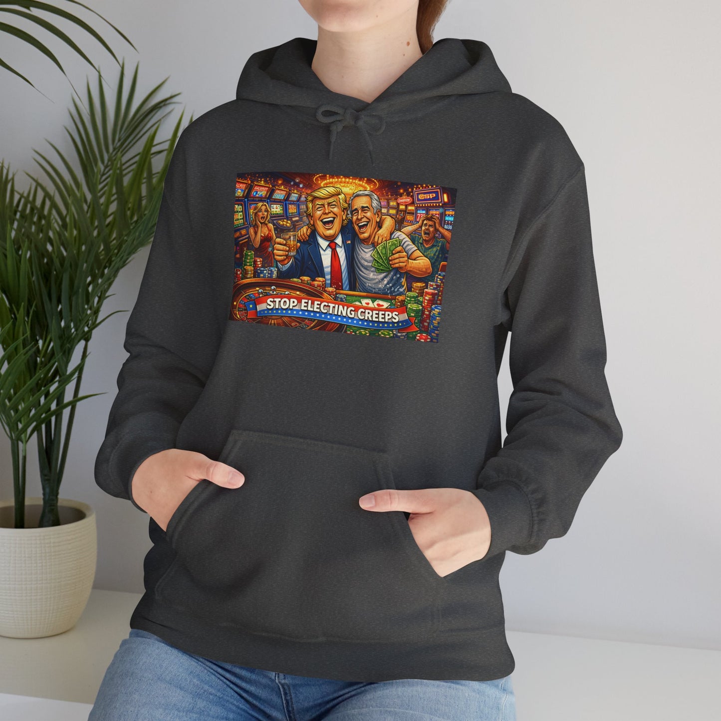 Political Parody Hoodie — 'Stop Blanching Beer' Colorful Satire Design