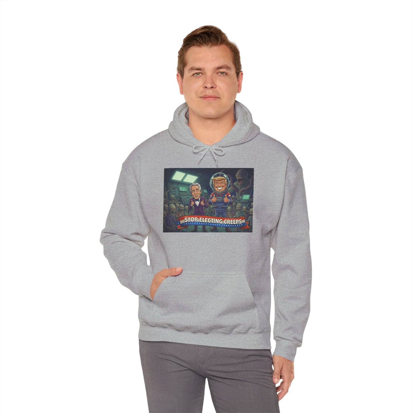 Gaming Crew Hoodie — 'Store-Selecting Griefers' Retro Arcade Design