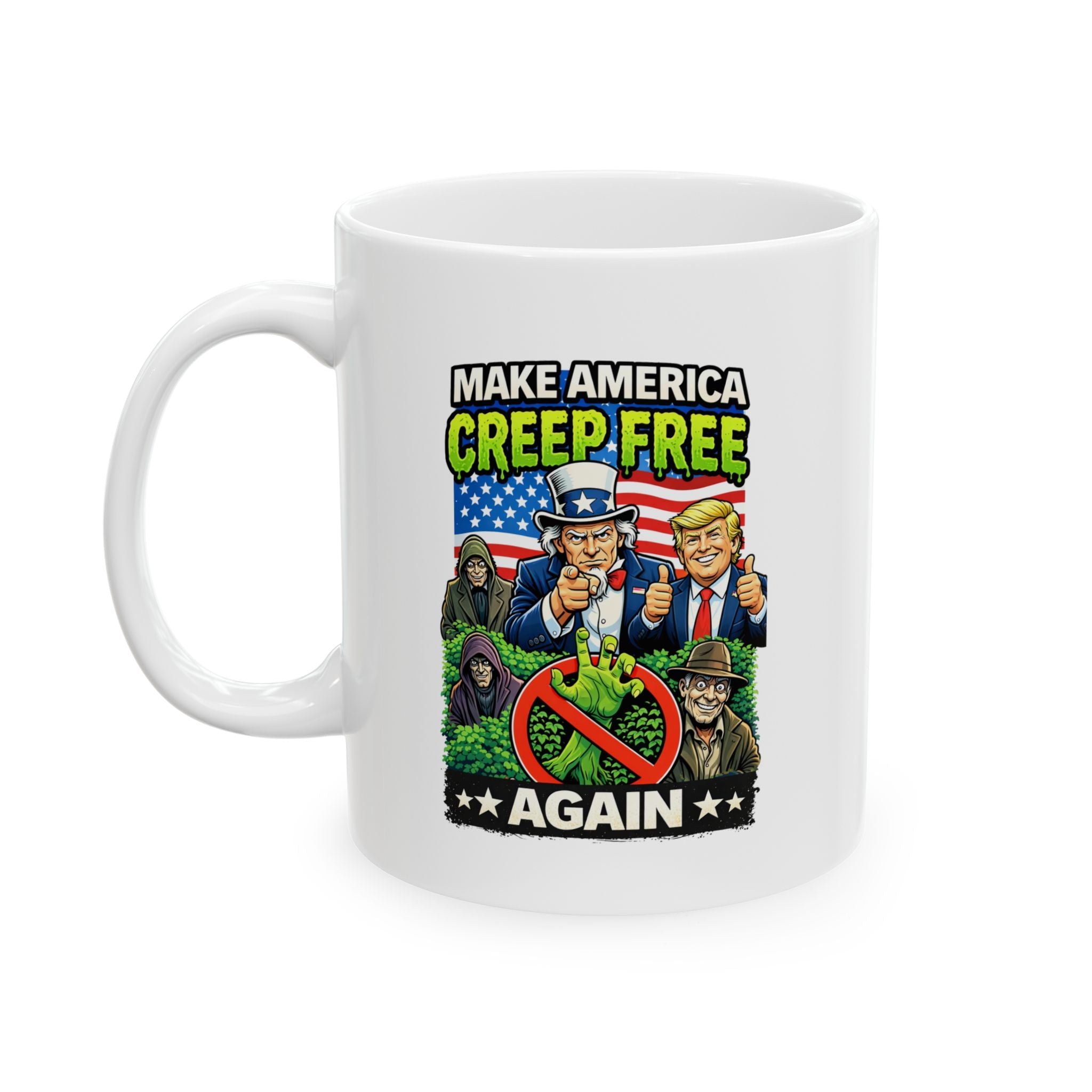 Ceramic Mug — "World's Best Grandpa" Patriotic Grandpa Coffee Mug (11oz, 15oz)