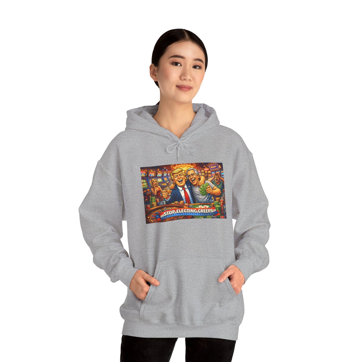 Political Parody Hoodie — 'Stop Blanching Beer' Colorful Satire Design