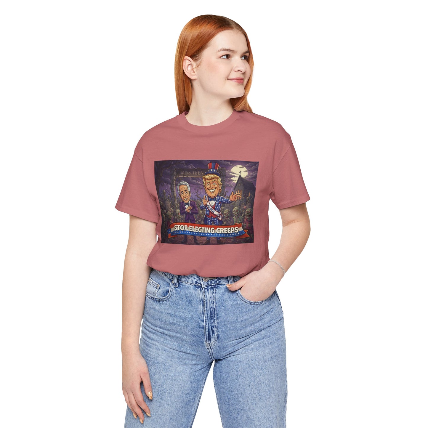 Stop Electing Creeps Political T‑Shirt — Satirical Anti‑Corruption Tee