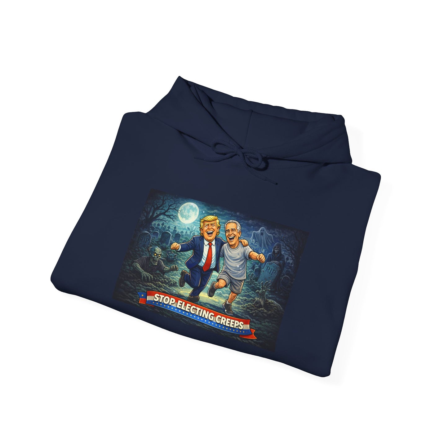 Political Comedy Hoodie — “Surrendering America” Satirical Graphic Sweatshirt