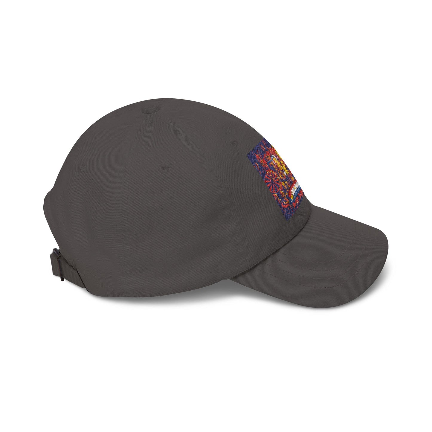 Dad Cap — Colorful Mosaic Cartoon Patch "Doing A Racing Green"
