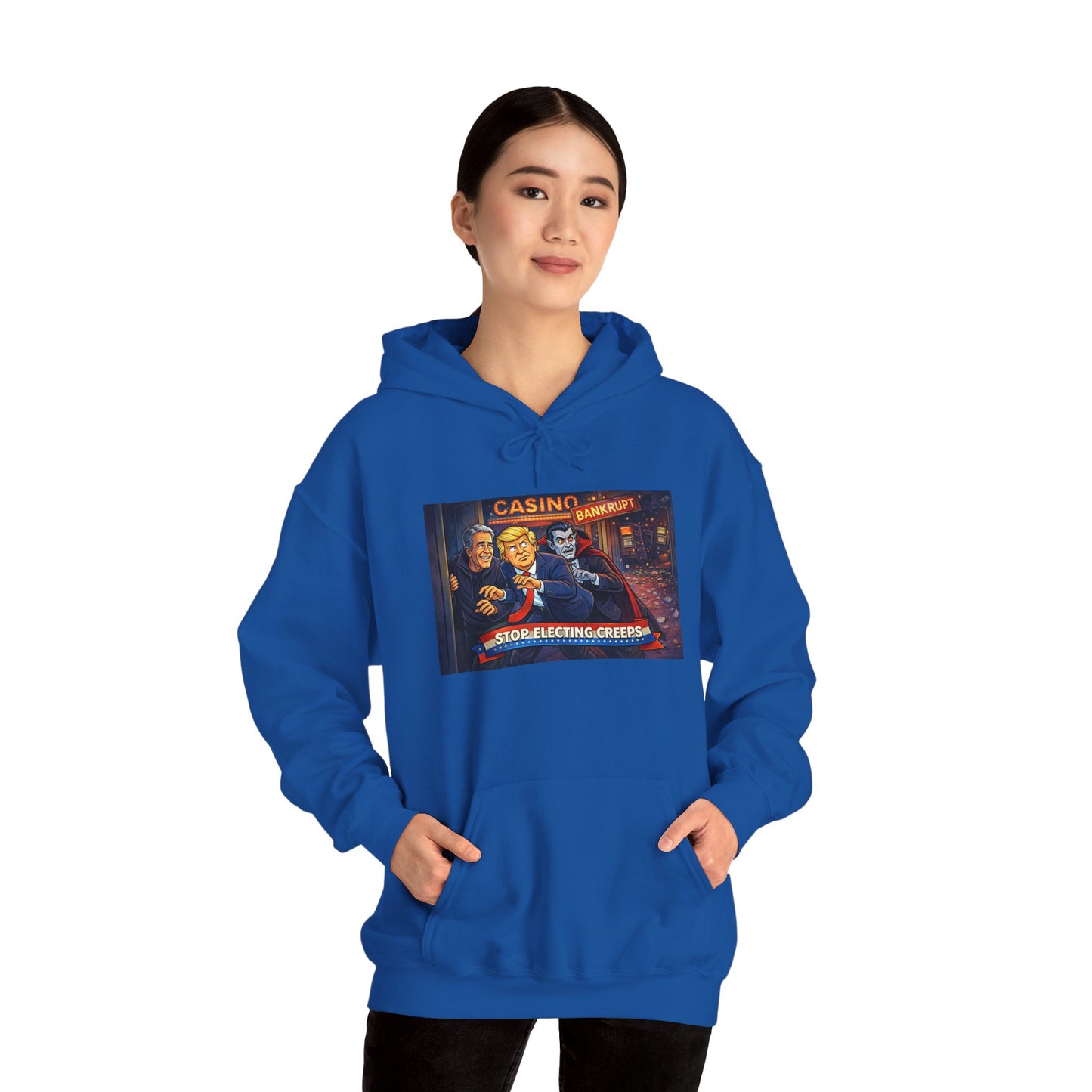 Casino Night Hoodie — Vintage Gambling Scene Sweatshirt