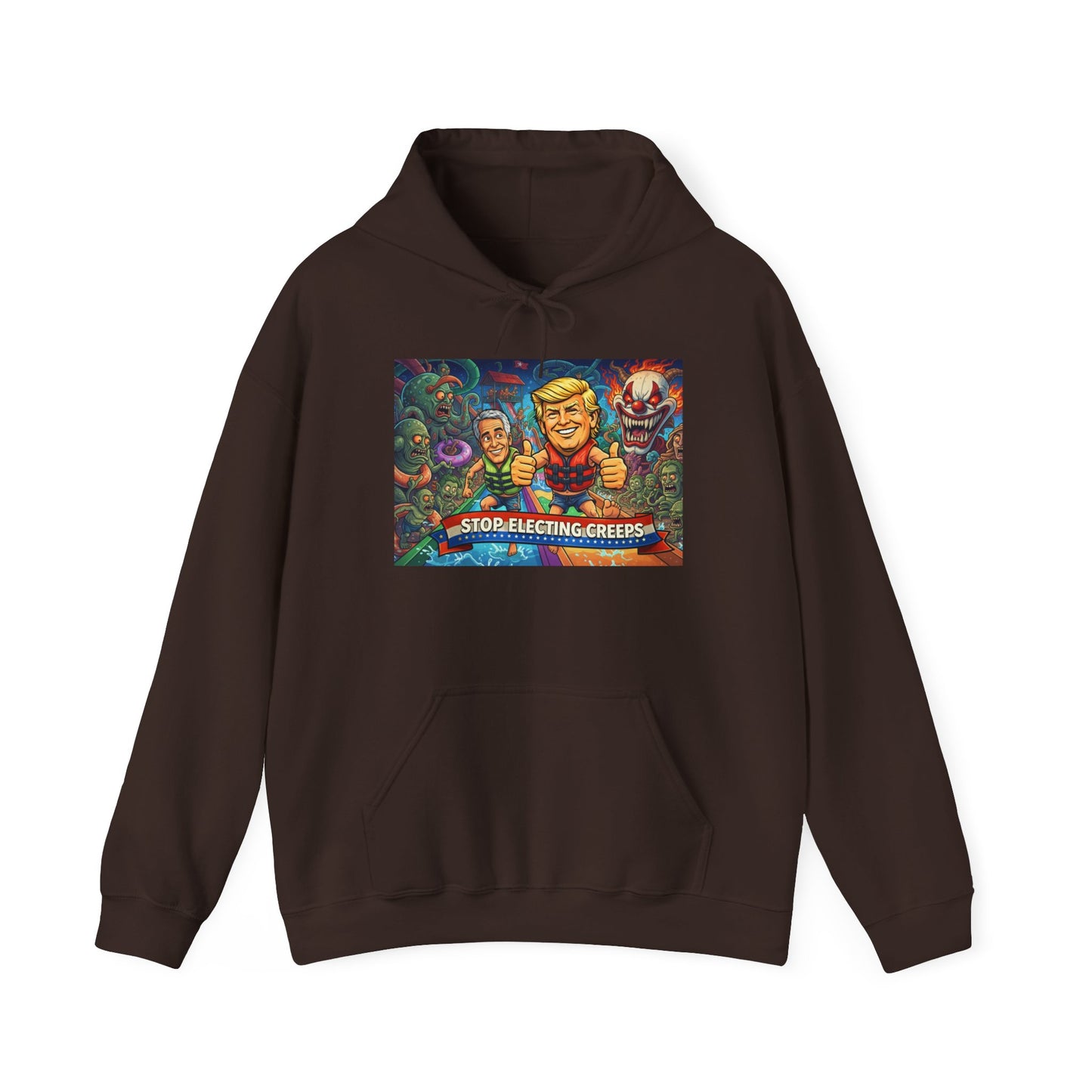 Stop Selecting Creeps Hoodie — Satirical Political Graphic Pullover