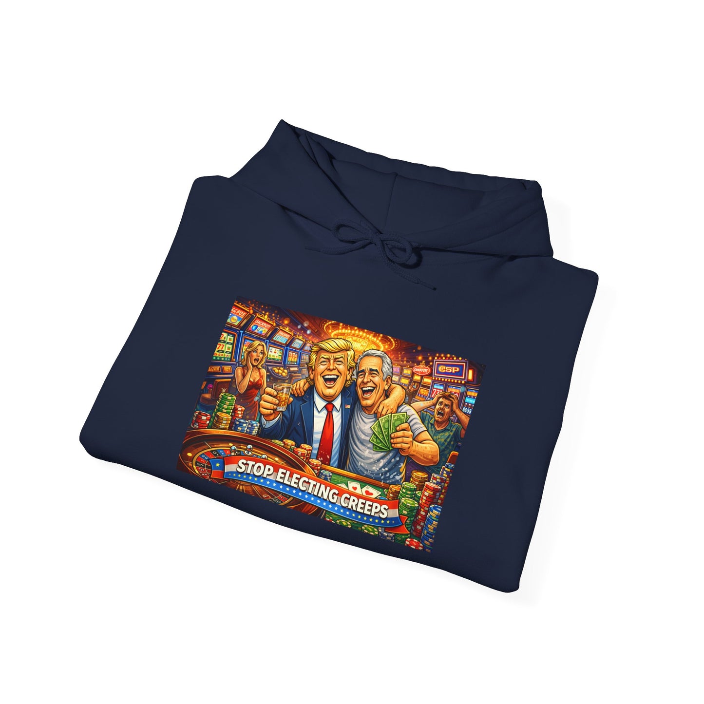 Political Parody Hoodie — 'Stop Blanching Beer' Colorful Satire Design