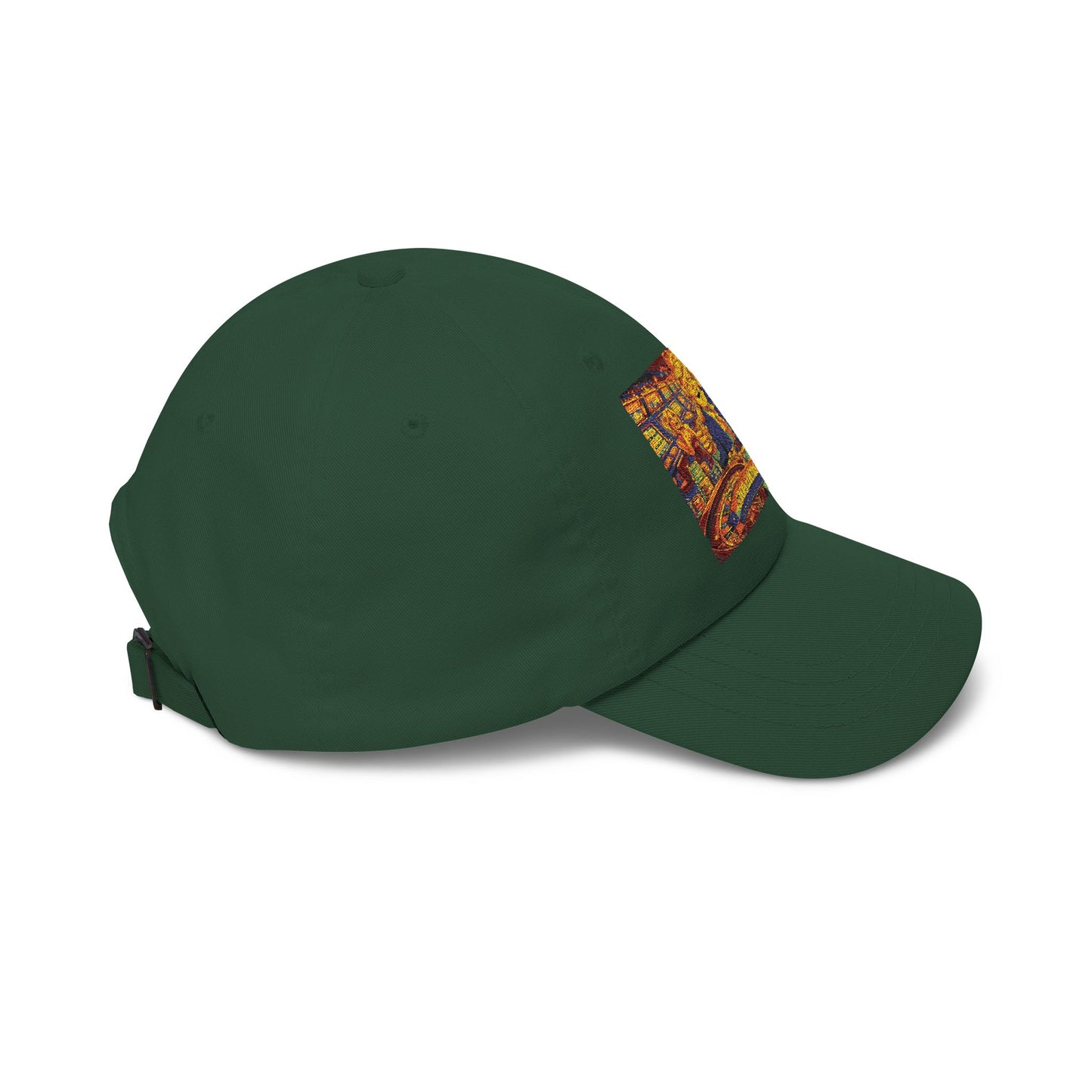 Dad Cap with Colorful Mountain Landscape Patch